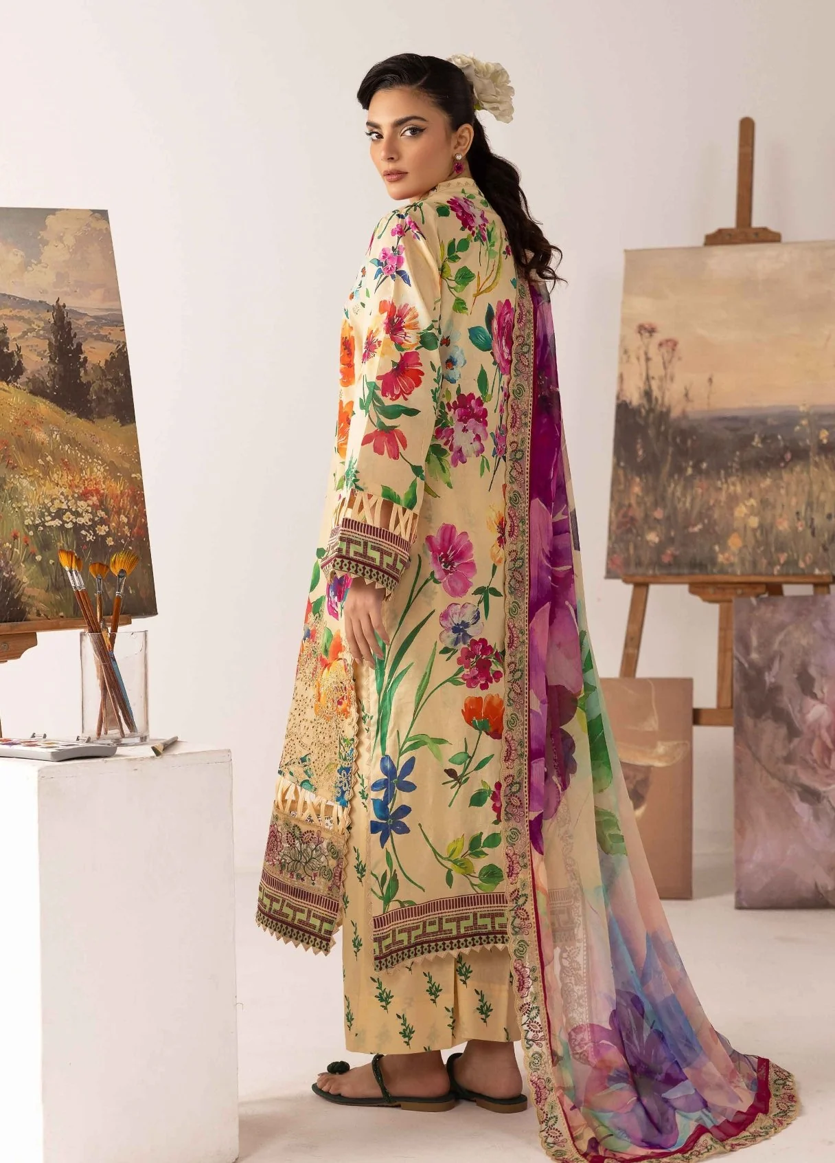 RangRez by NUR Embroidered Lawn - Image 2