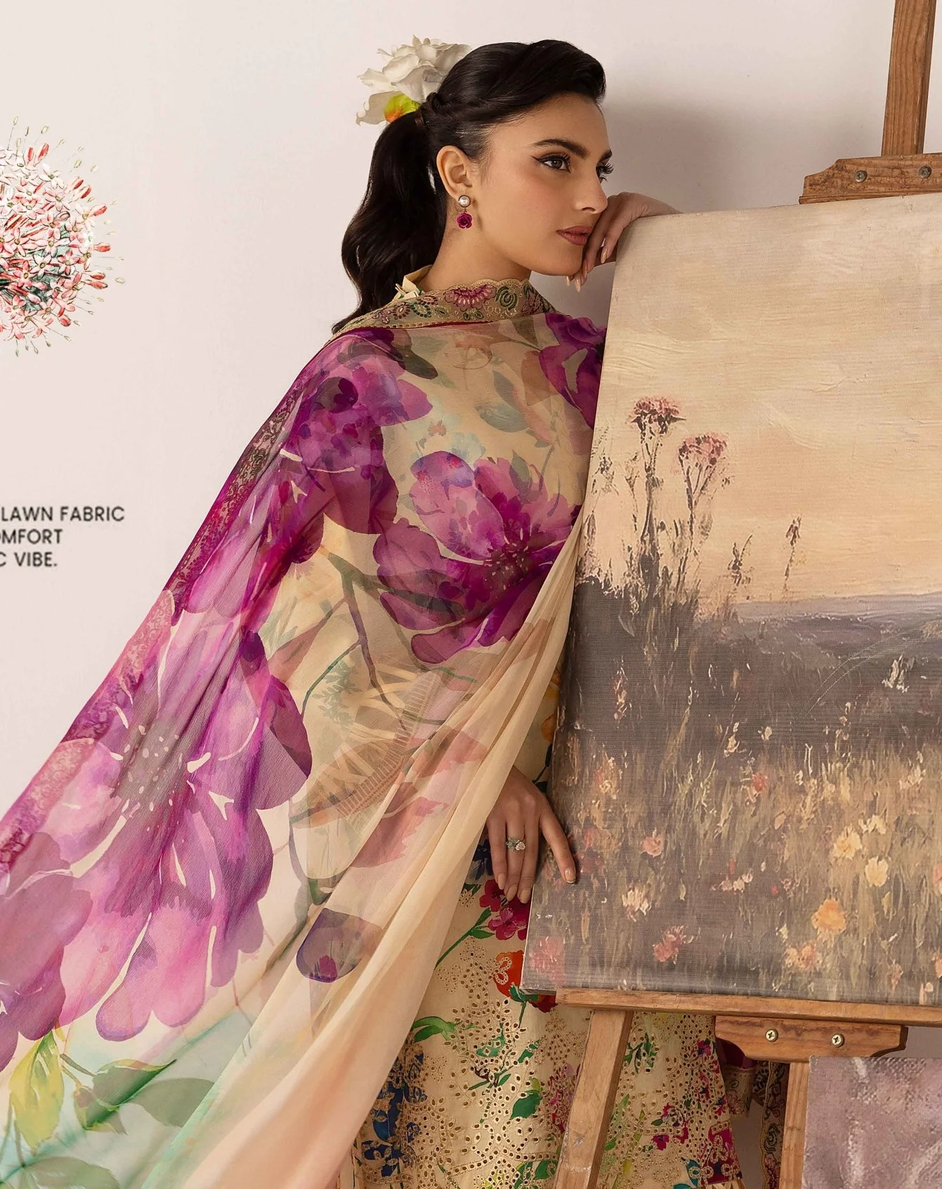 RangRez by NUR Embroidered Lawn - Image 3