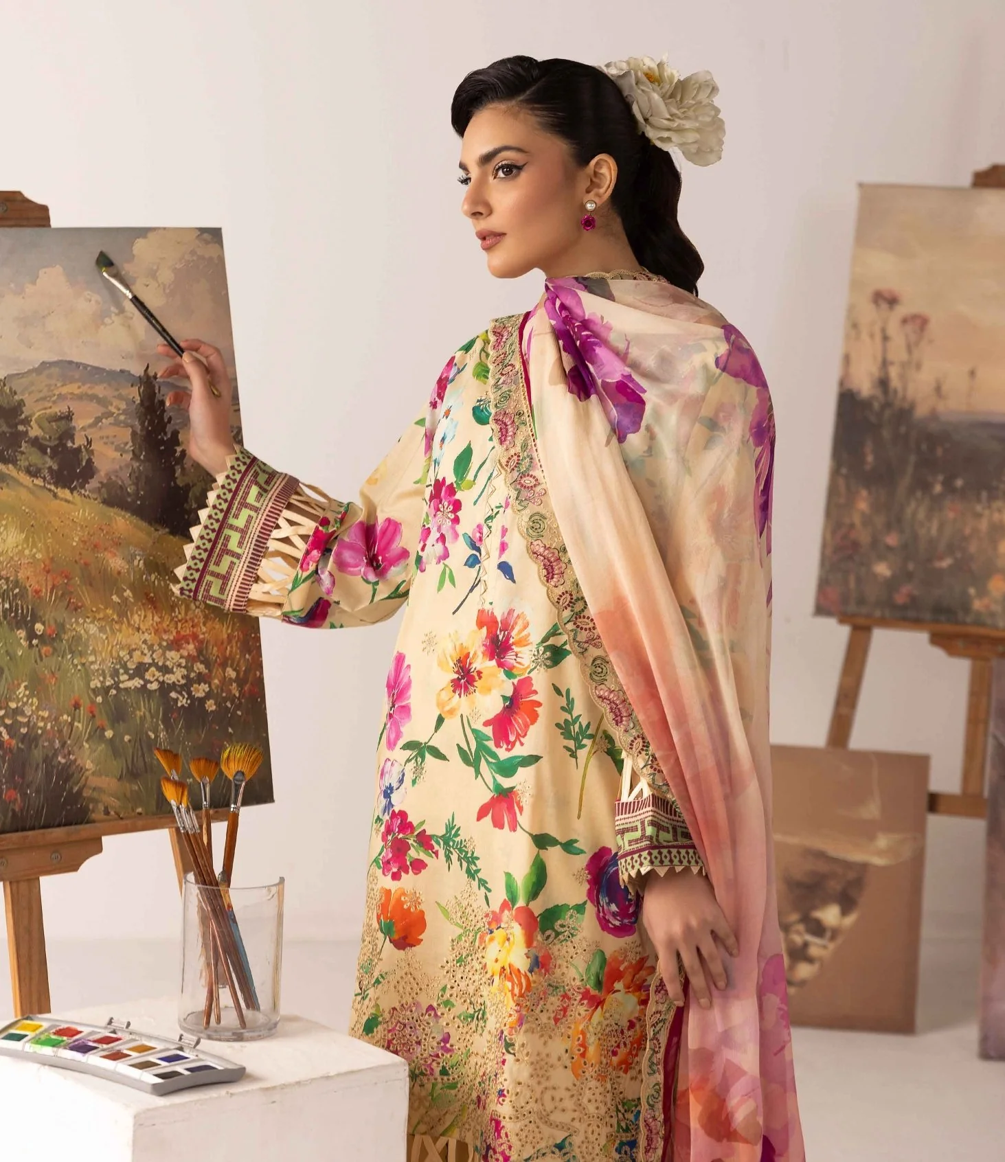 RangRez by NUR Embroidered Lawn - Image 5