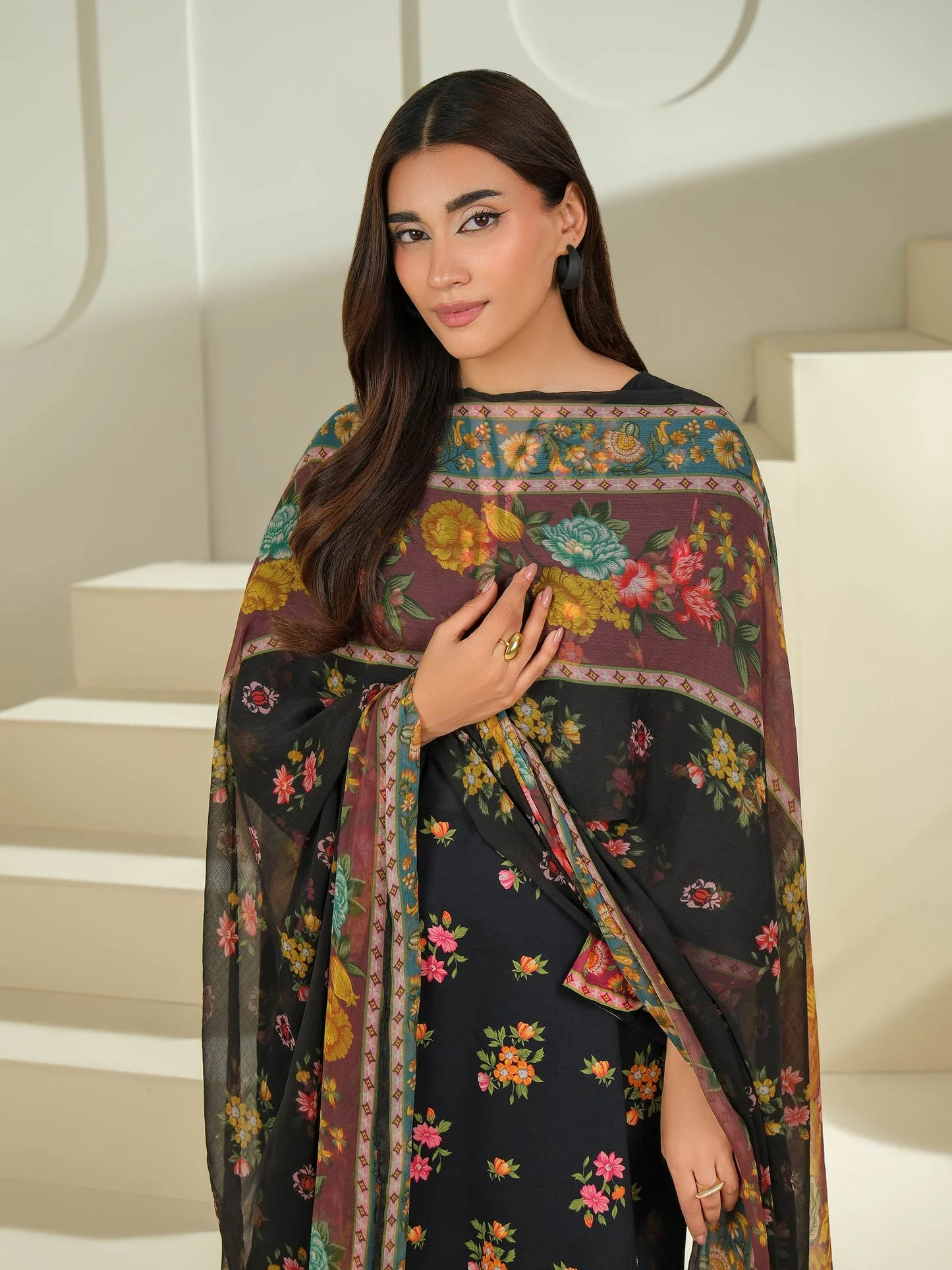 2 Piece Cambric Suit-Printed (Unstitched) - Image 4