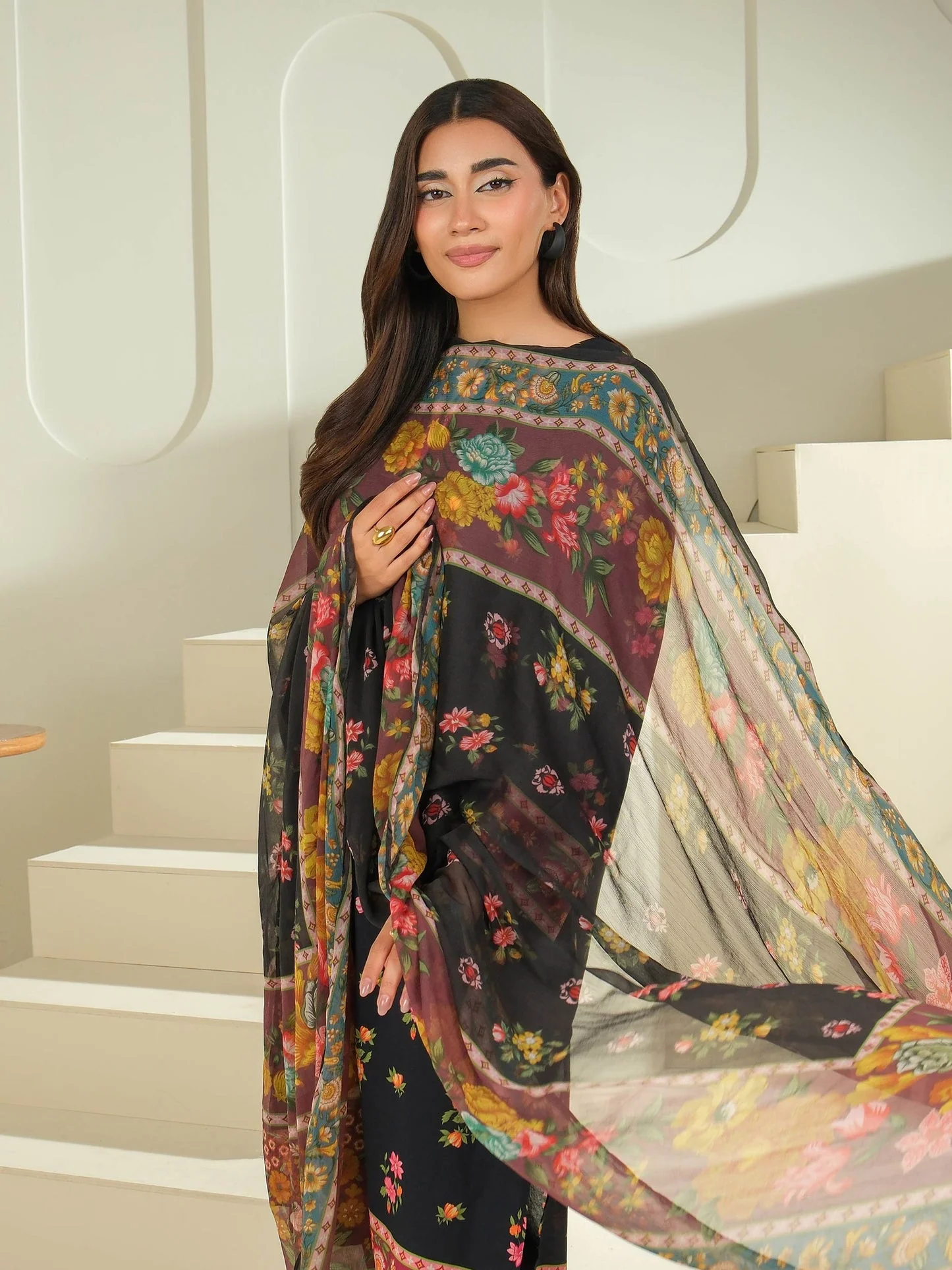 2 Piece Cambric Suit-Printed (Unstitched) - Image 5