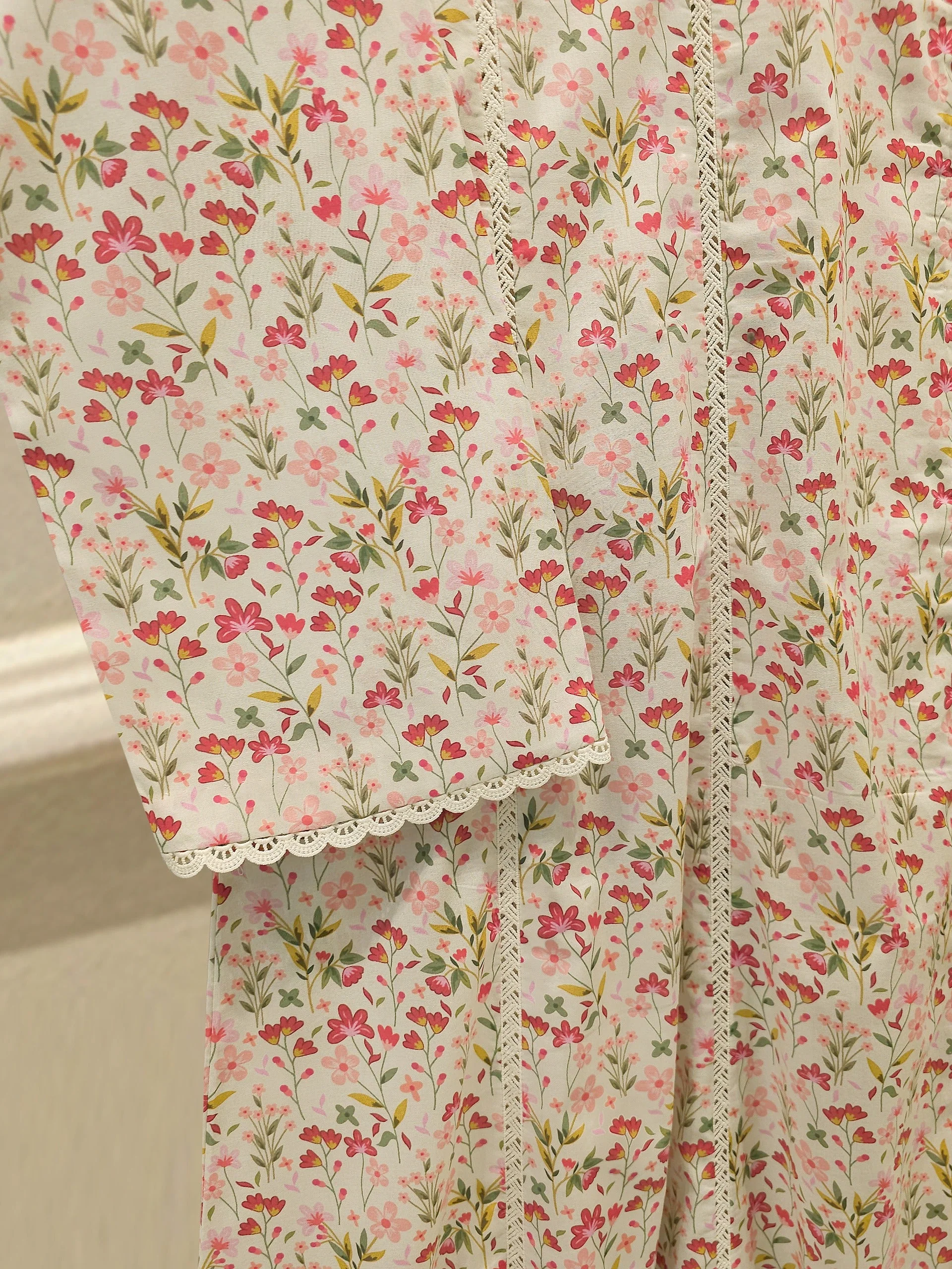 2 Piece - Digital Printed Cambric Suit - Image 6