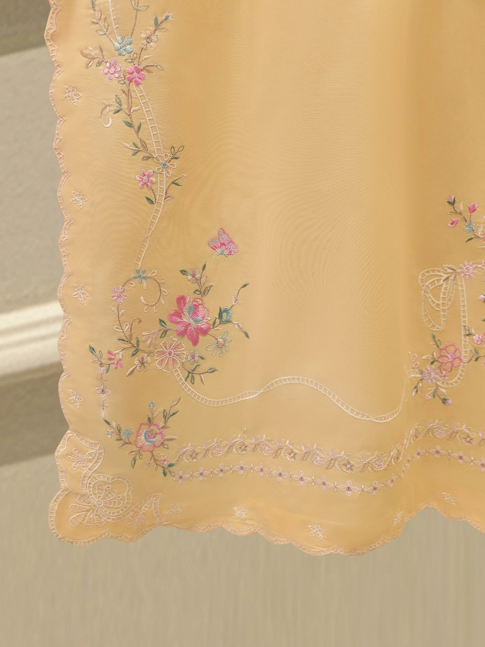 2 Piece - Embroidered Cambric Suit - Image 5