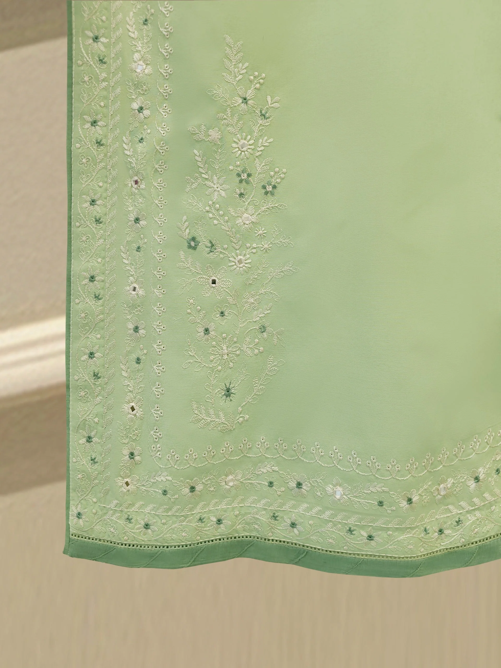 2 Piece - Embroidered Cambric Suit - Image 6