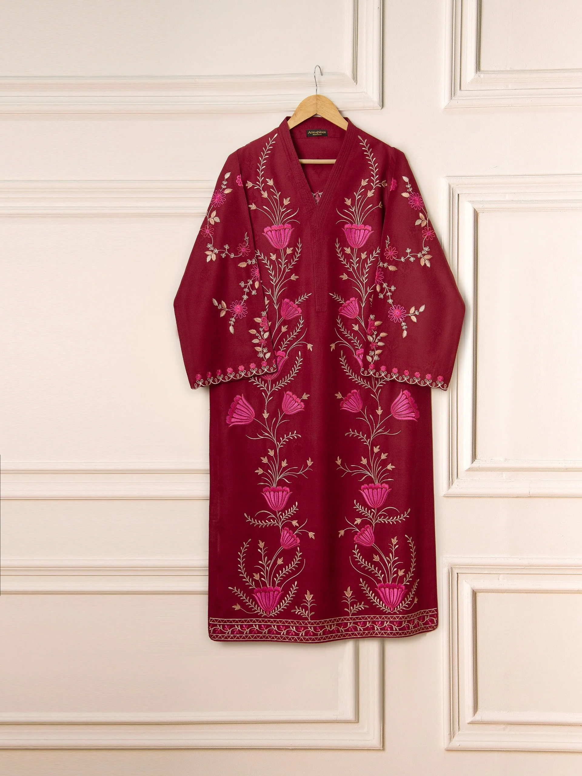 2 Piece - Embroidered Jacquard Suit