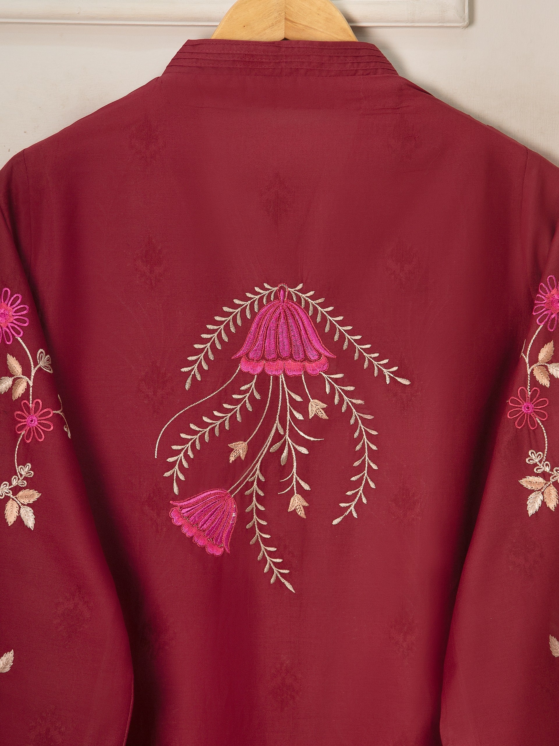 2 Piece - Embroidered Jacquard Suit - Image 5