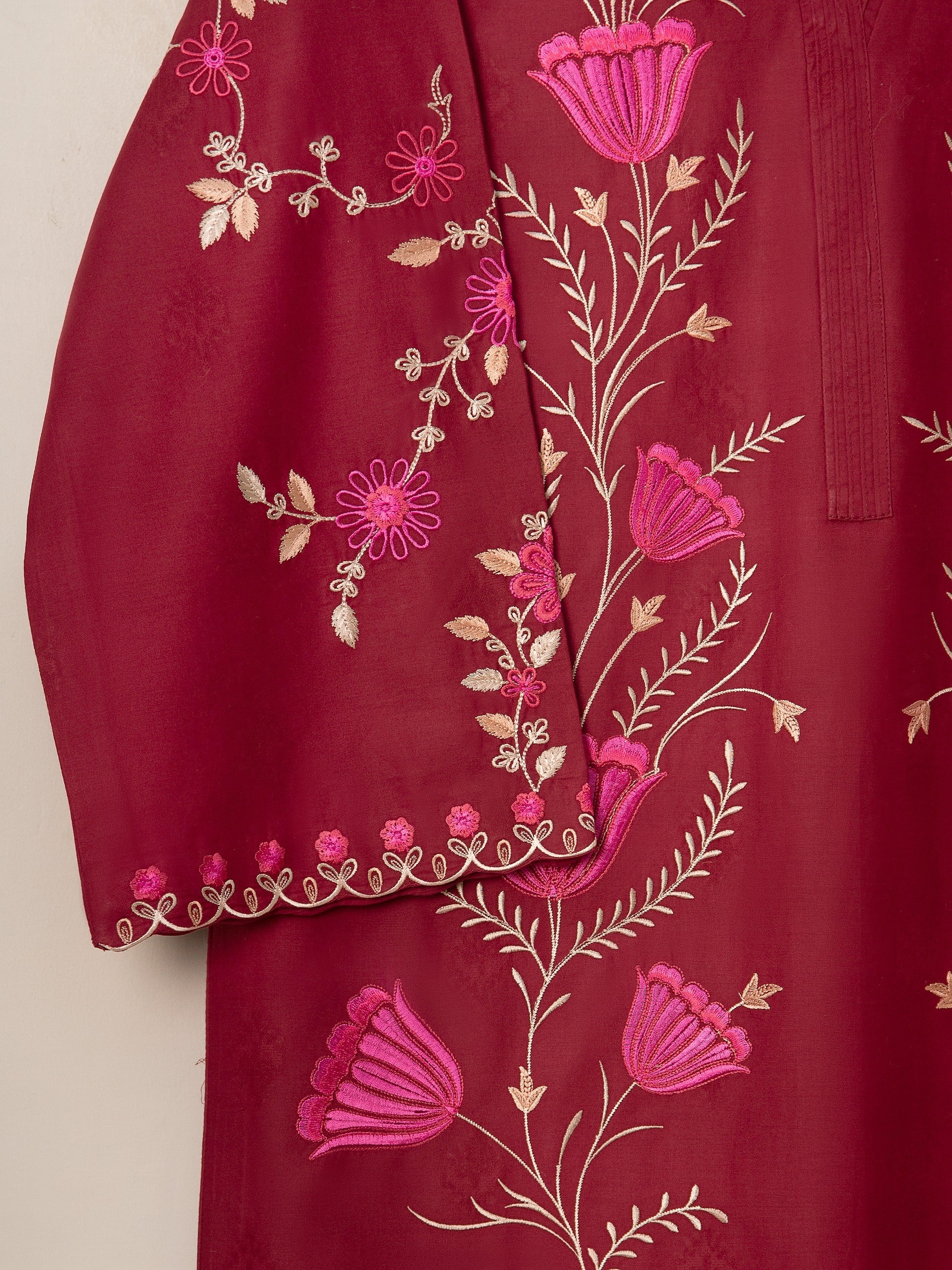 2 Piece - Embroidered Jacquard Suit - Image 6