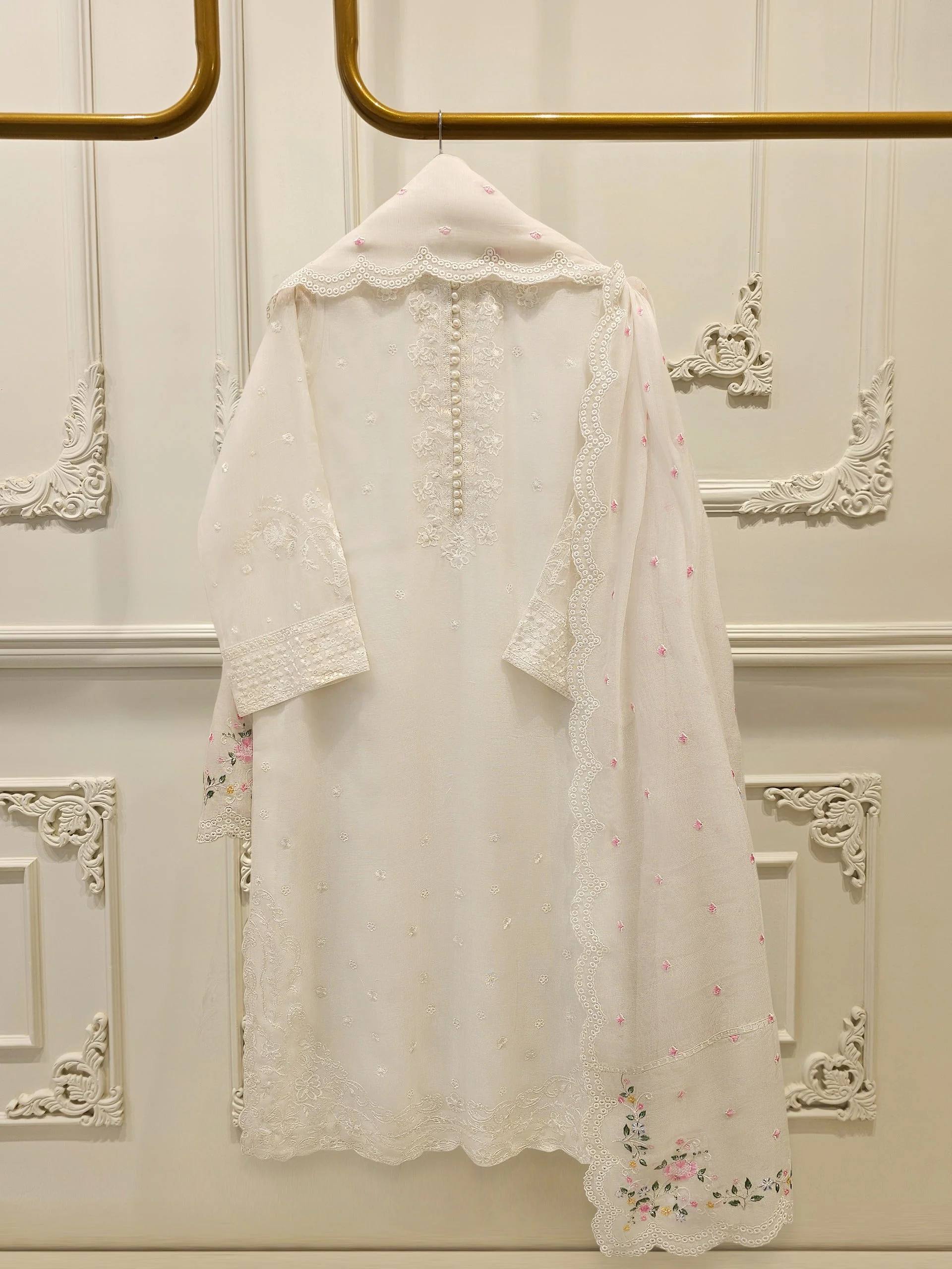 2 Piece - Embroidered Khaddar Suit