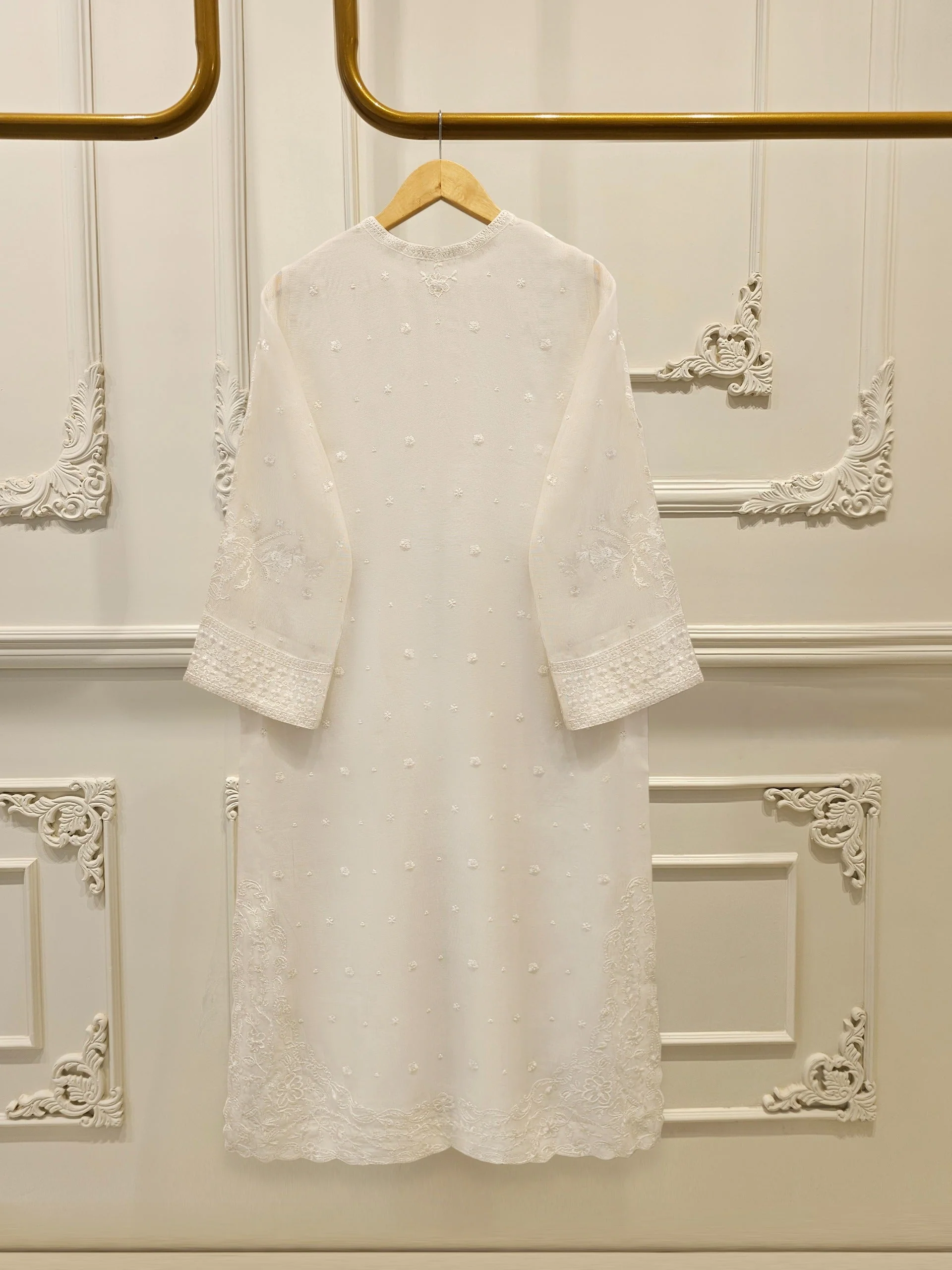 2 Piece - Embroidered Khaddar Suit - Image 2