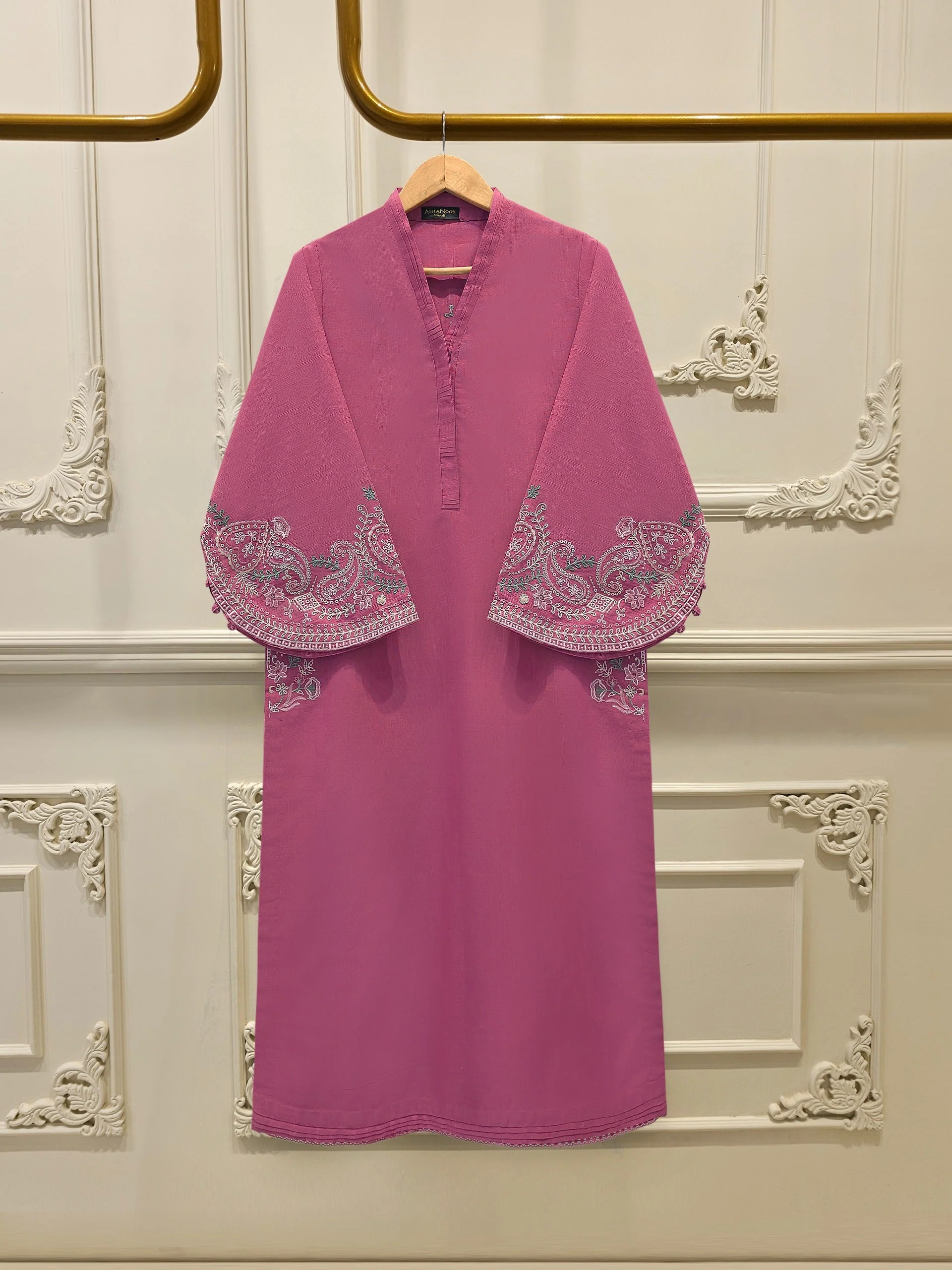2 Piece - Embroidered Khaddar Suit
