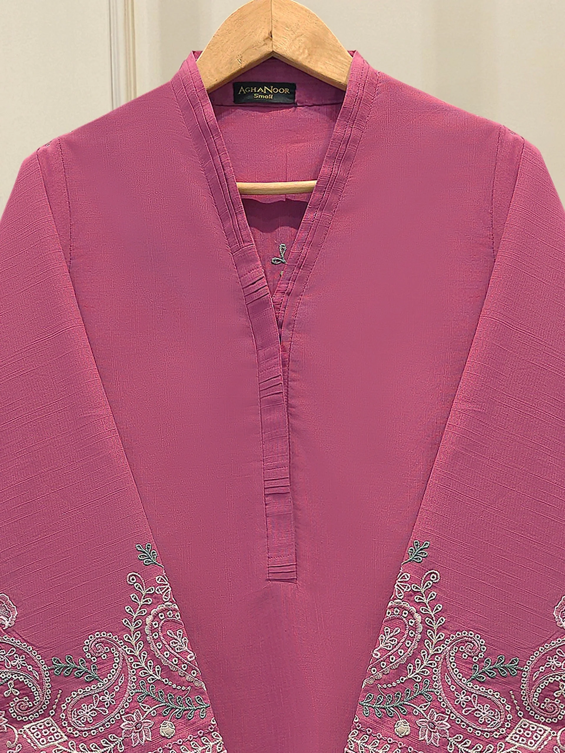2 Piece - Embroidered Khaddar Suit - Image 4