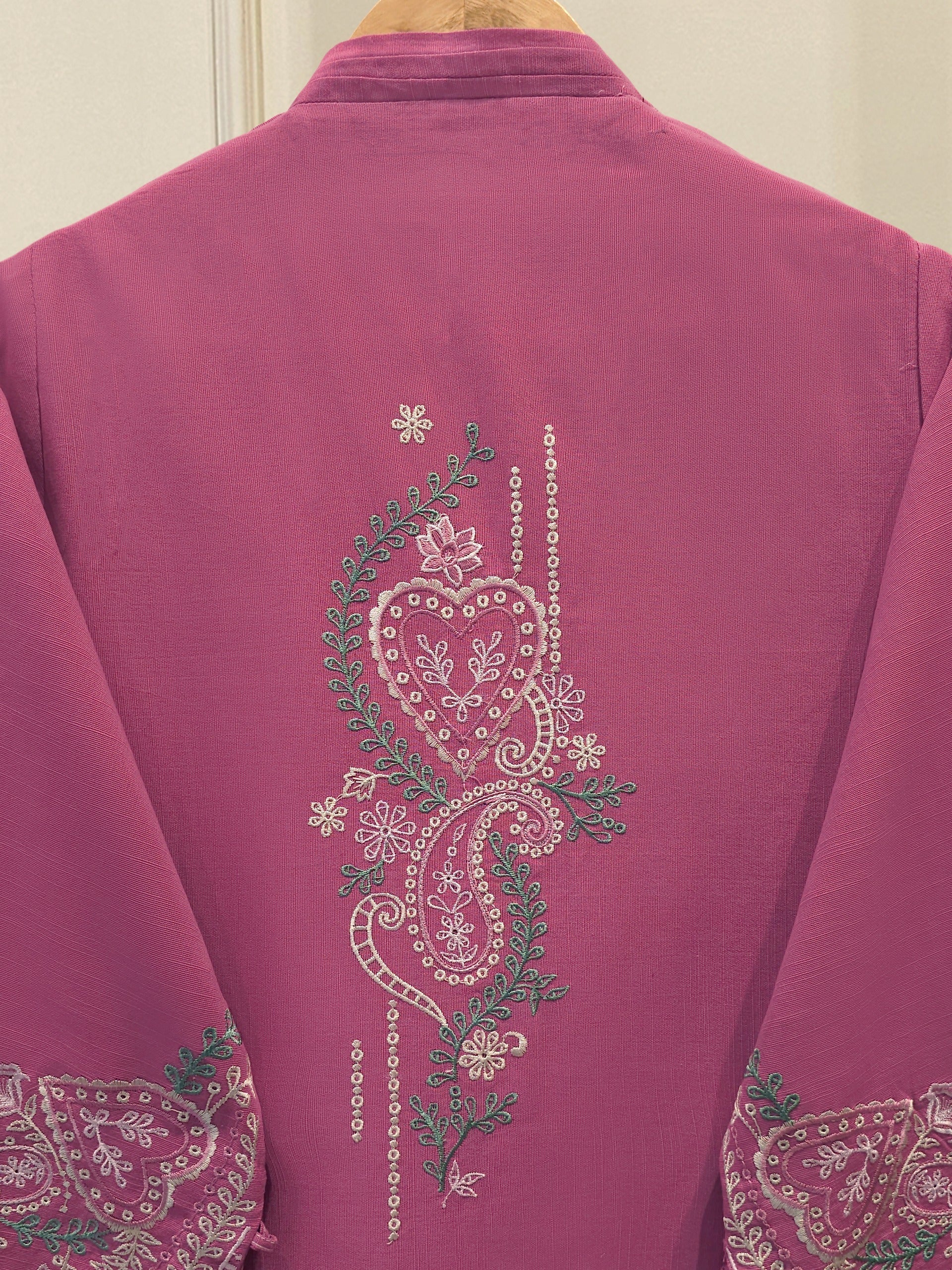 2 Piece - Embroidered Khaddar Suit - Image 5