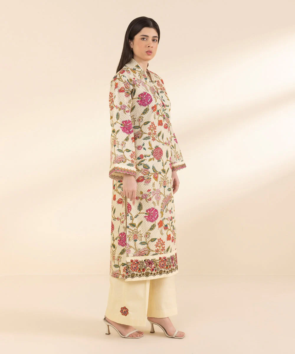 2 Piece - Embroidered Lawn Suit - Image 3