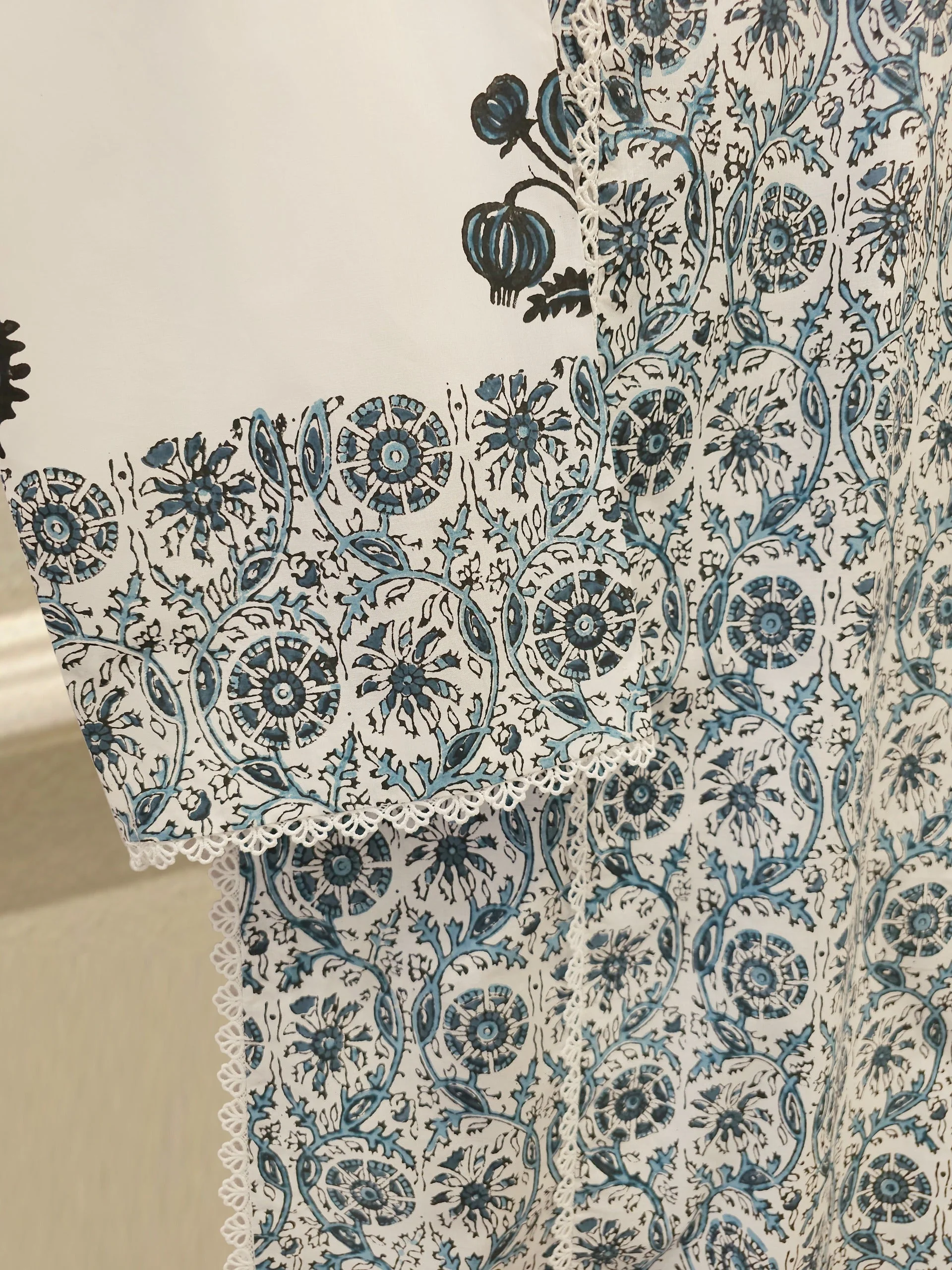 2 Piece - Hand Block Printed Kora Cotton Suit - Image 5