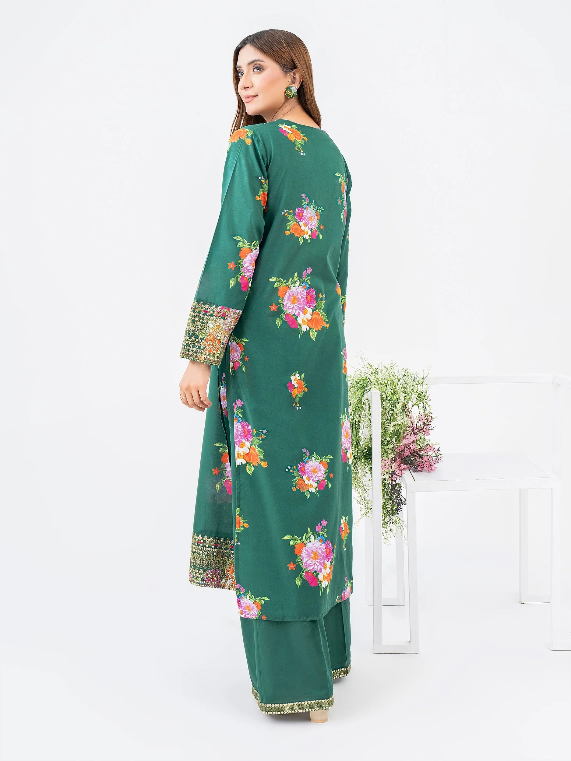 2 Piece Lawn Suit-Embroidered (Pret) - Image 2