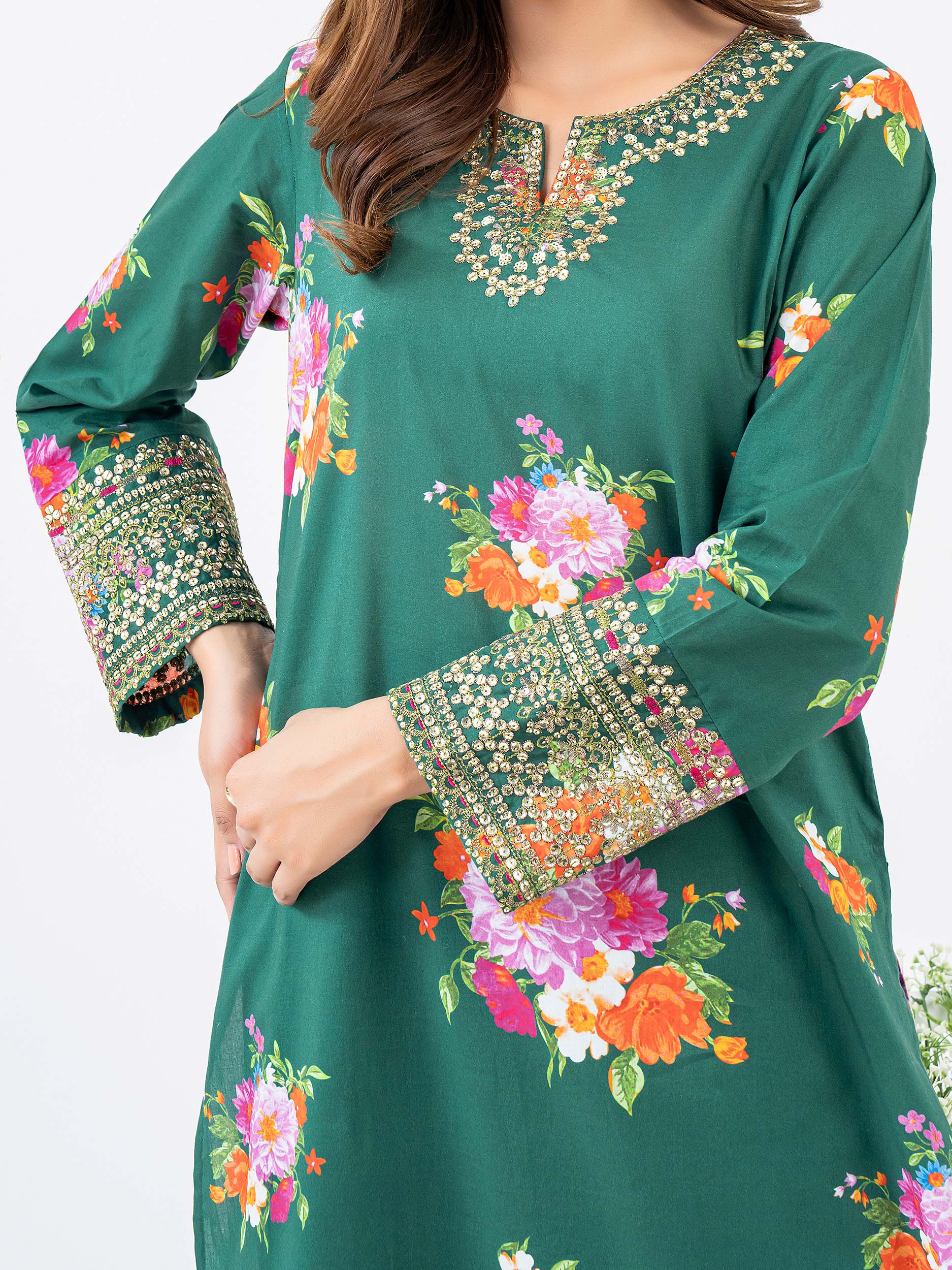 2 Piece Lawn Suit-Embroidered (Pret) - Image 3