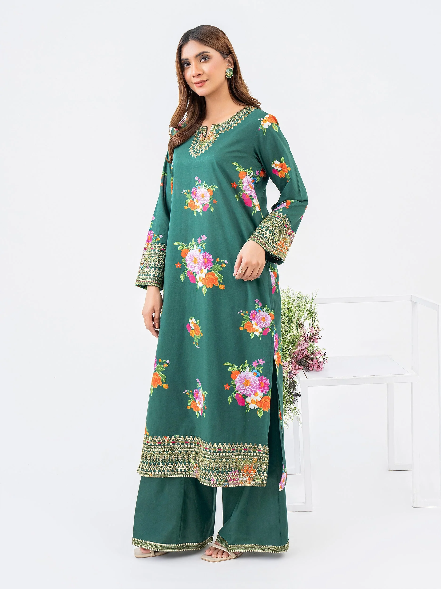 2 Piece Lawn Suit-Embroidered (Pret) - Image 4