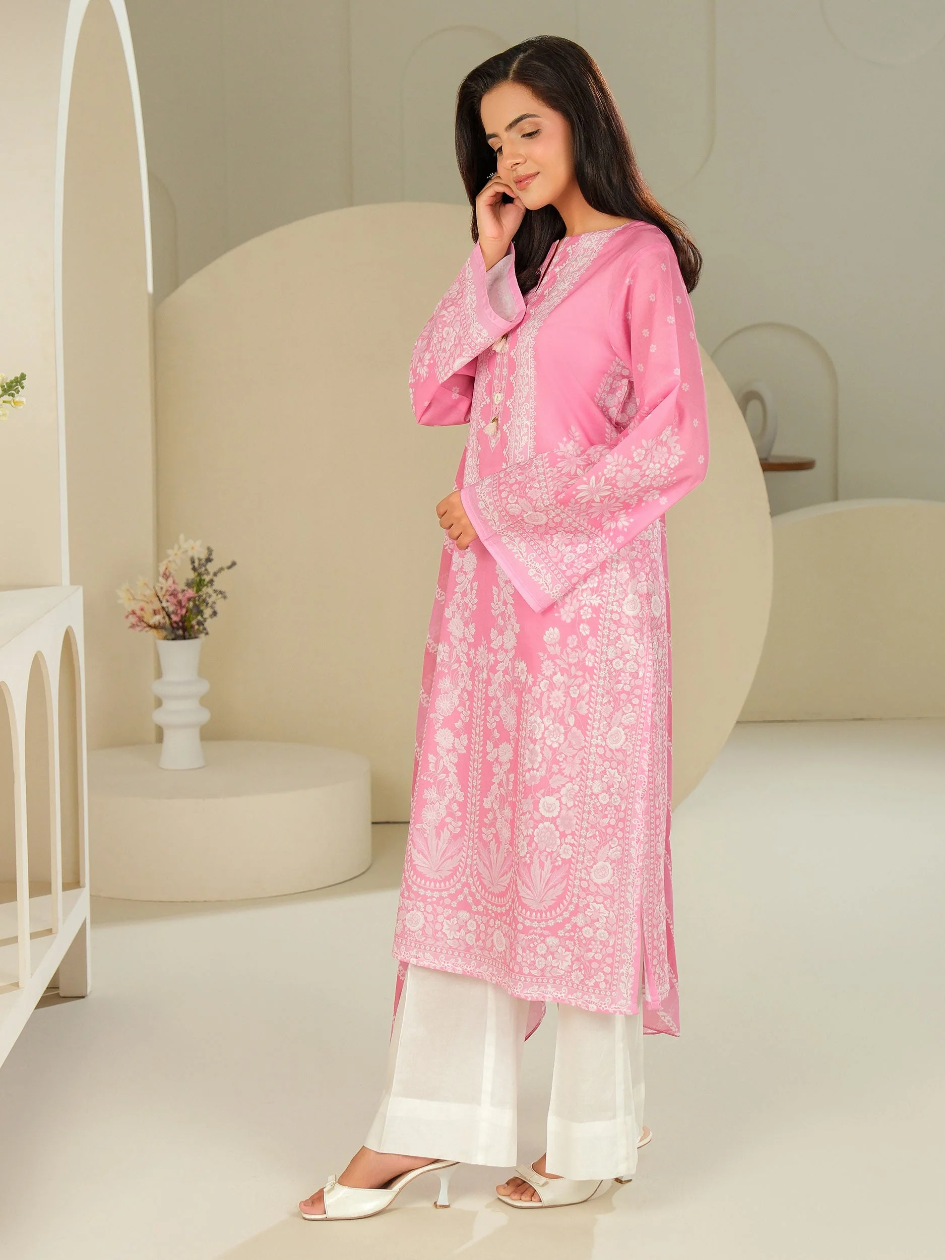 2 Piece Lawn Suit-Printed (Unstitched) - Image 3