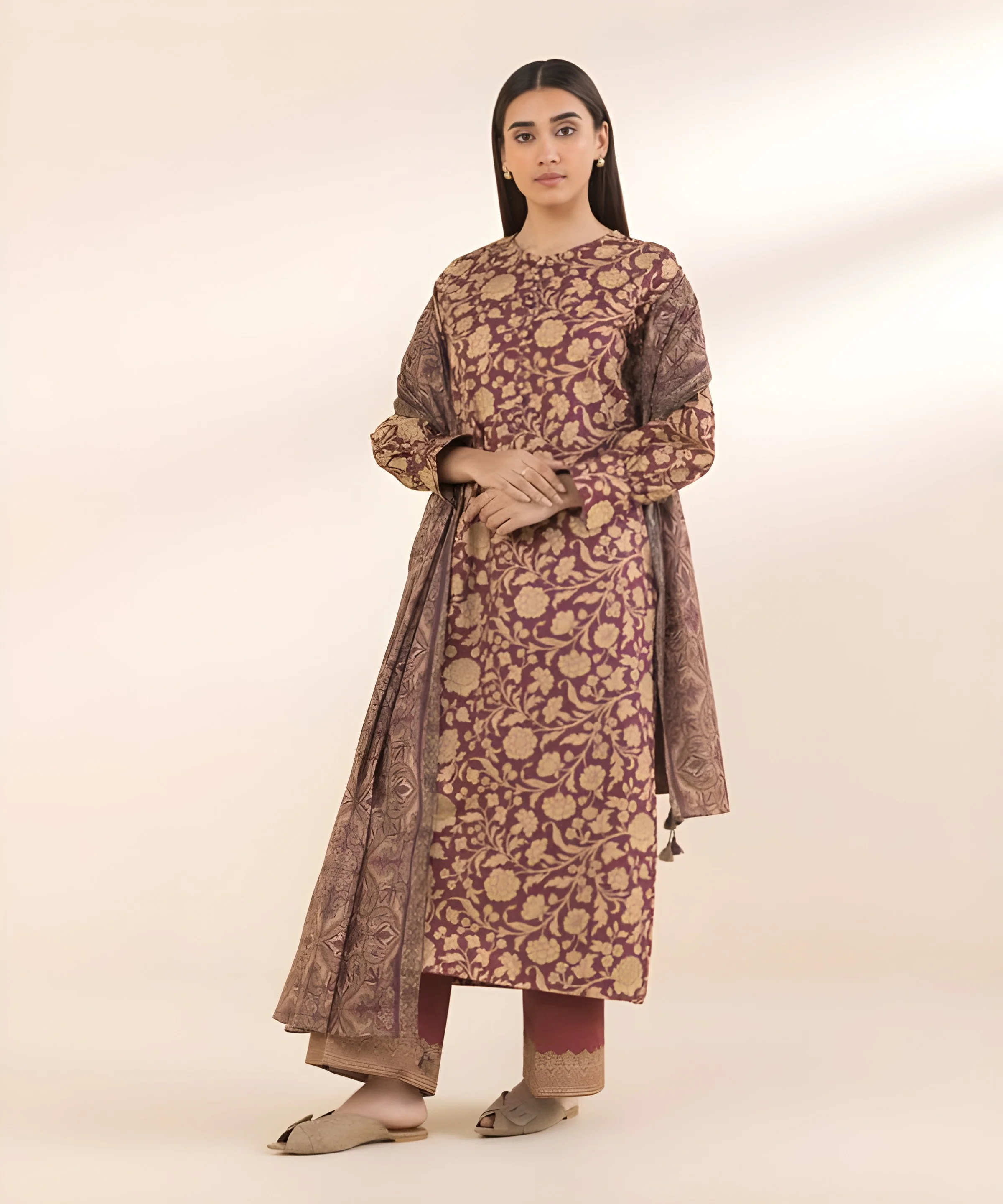 2 PIECE-PRINTED COTTON SUIT - Image 2