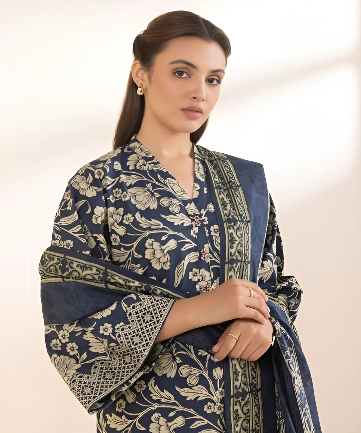 2 Piece - Printed Cotton Suit - Image 3