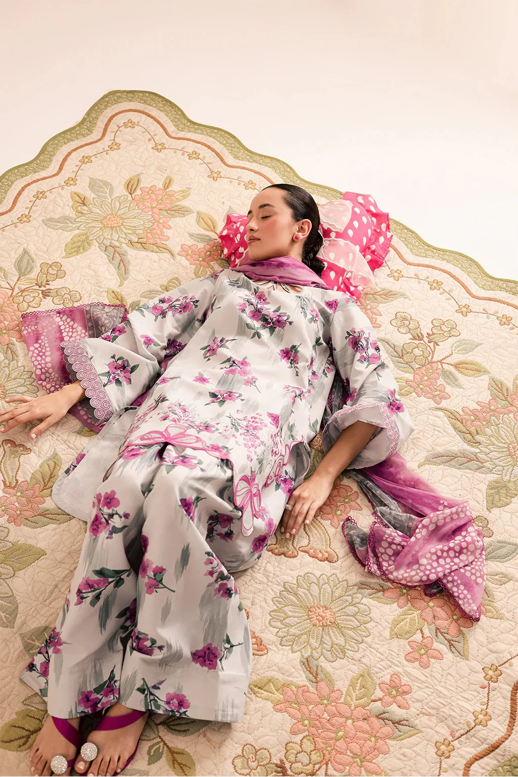 3-Piece Silk Printed Suit - Image 11