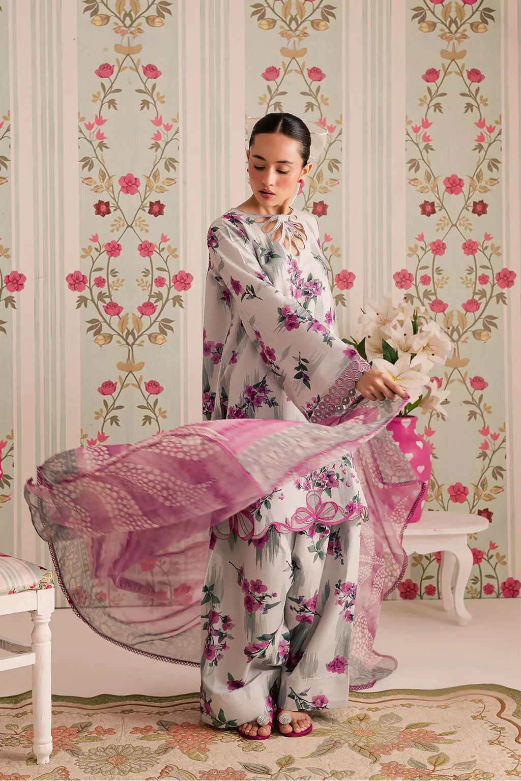 3-Piece Silk Printed Suit - Image 13