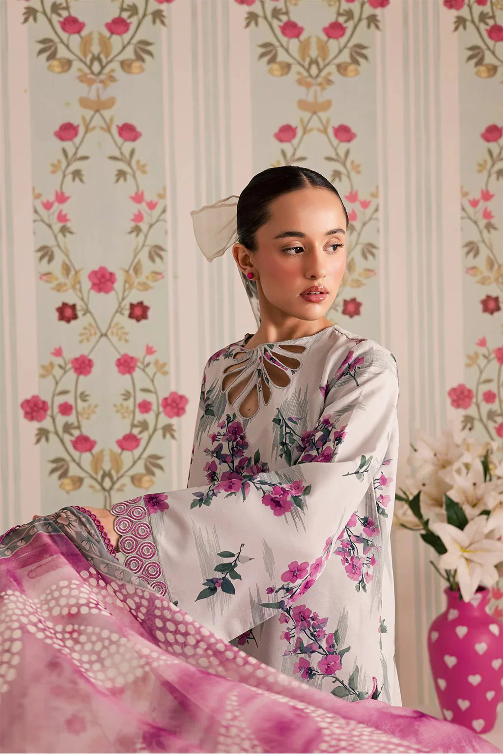 3-Piece Silk Printed Suit - Image 5