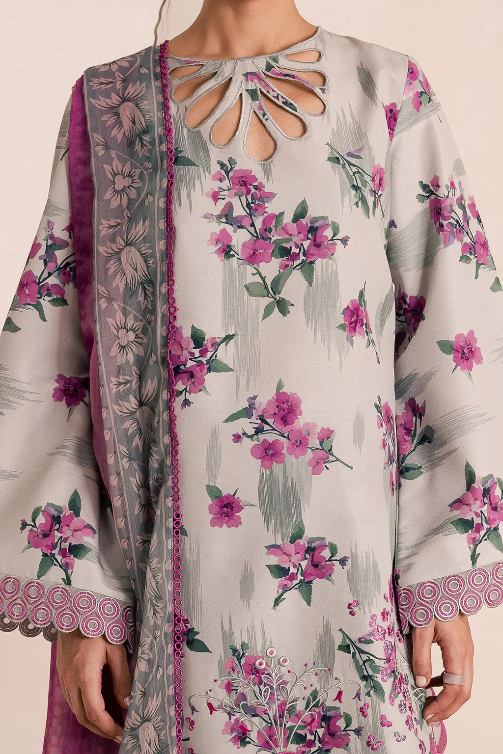 3-Piece Silk Printed Suit - Image 8