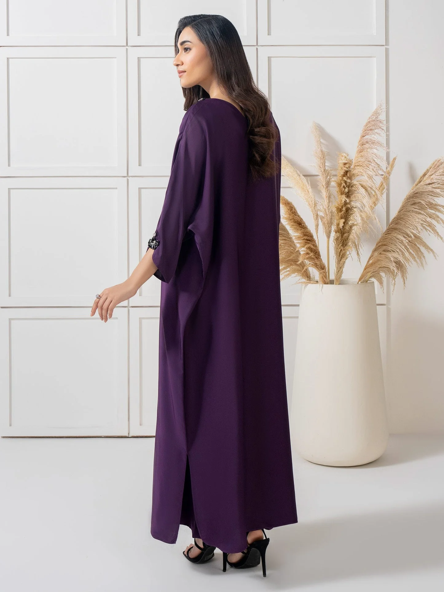 2 Piece Silk Suit-Embellished (Pret) - Image 2