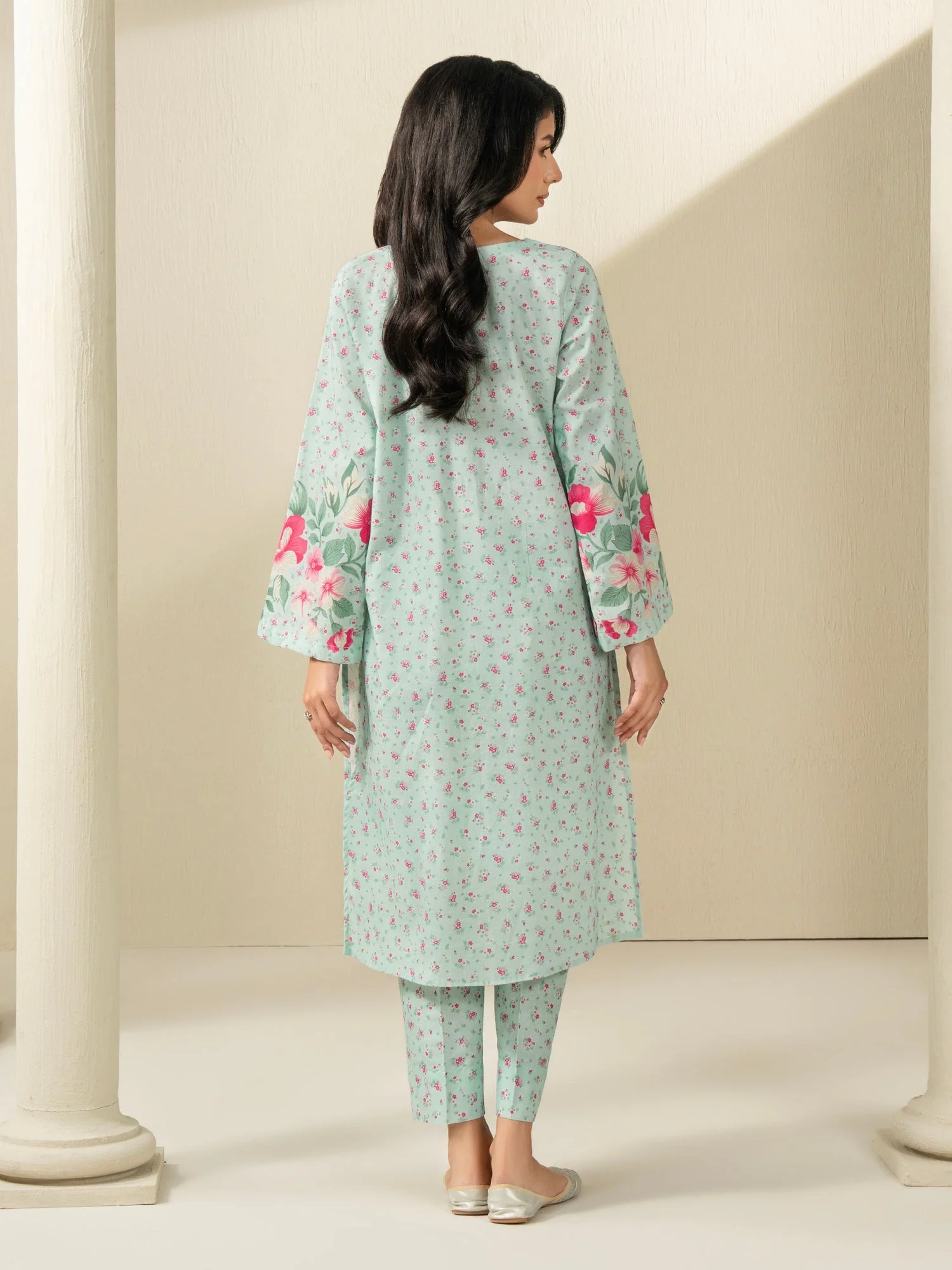 2 Piece Textured Cotton Suit-Printed (Unstitched) - Image 2