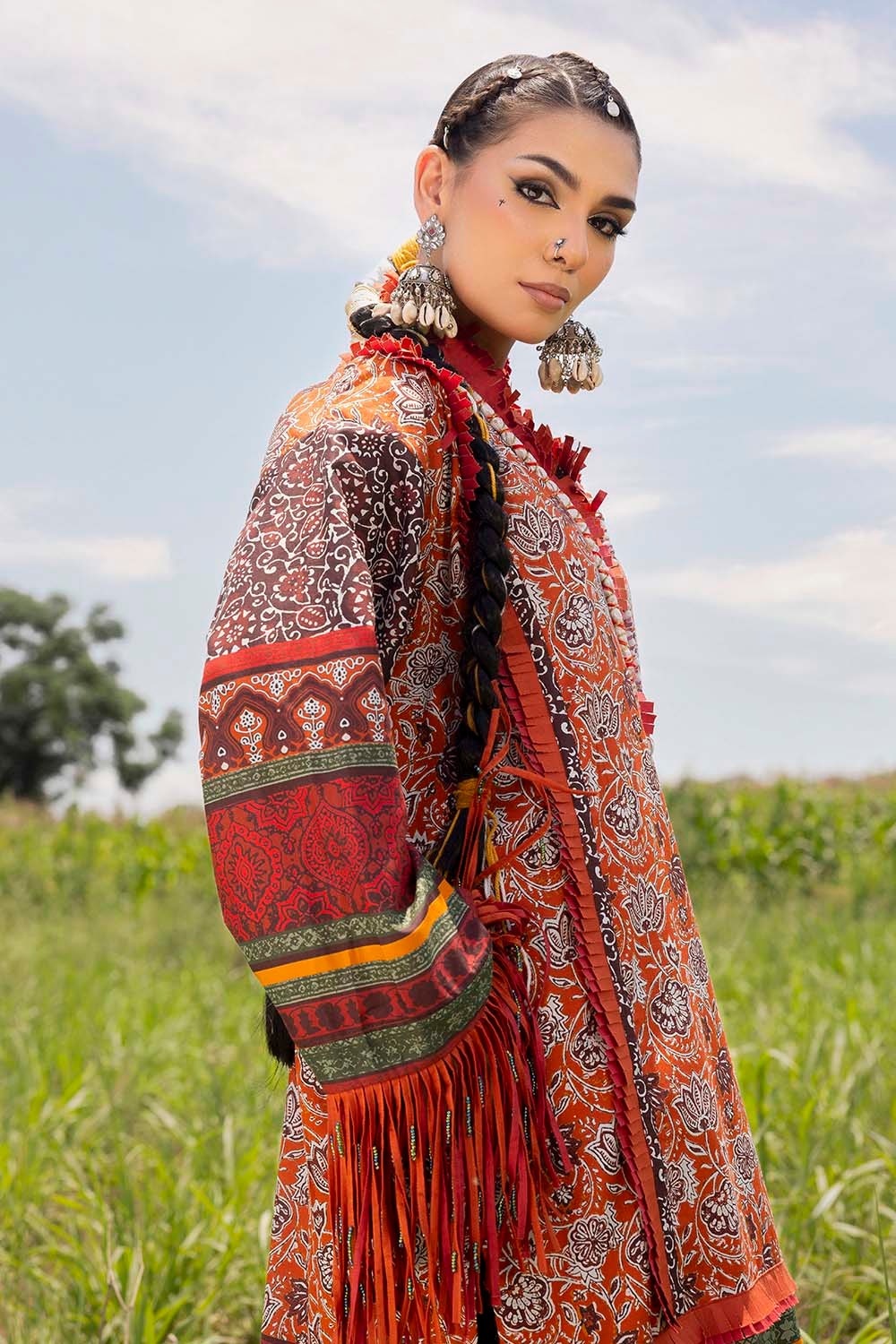 2 Piece Unstitched Printed Lawn Suit - Image 3