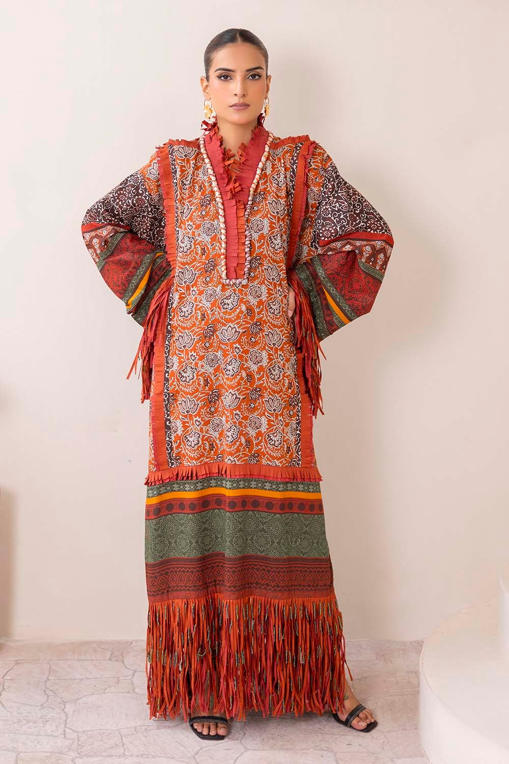 2 Piece Unstitched Printed Lawn Suit - Image 4
