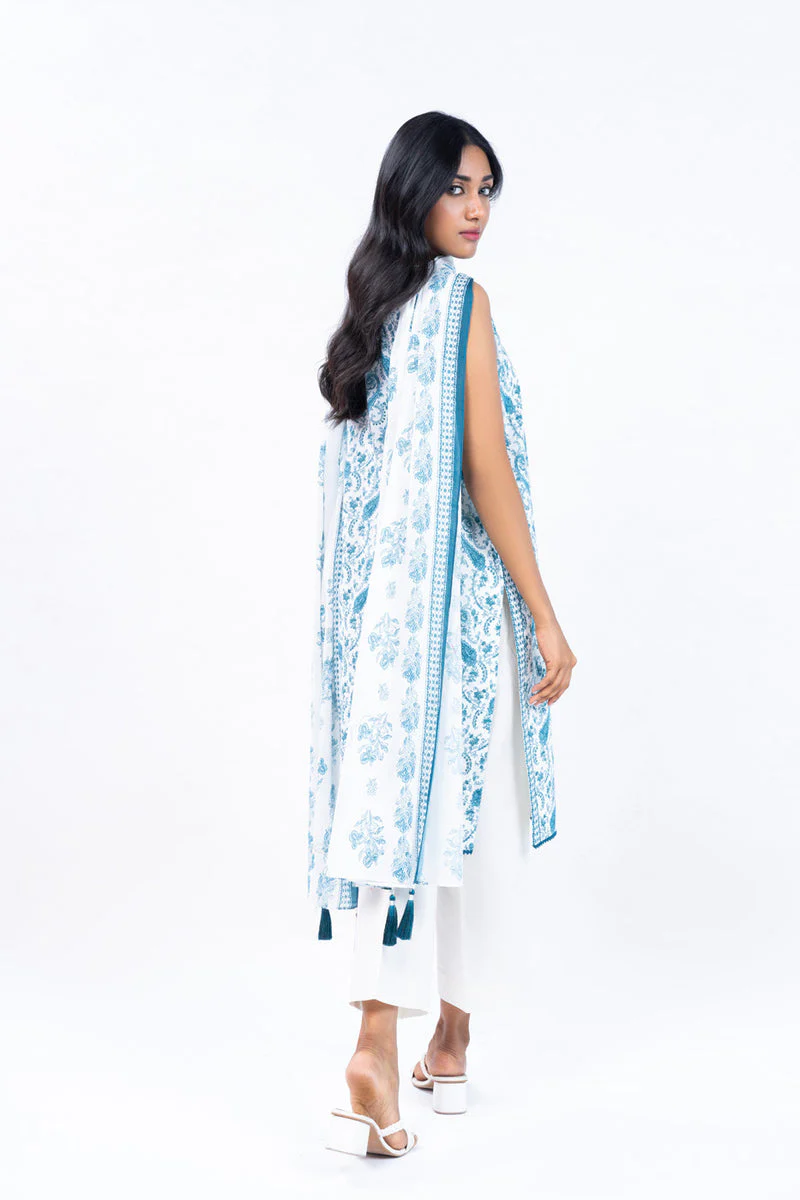 3 Pc Printed Lawn Suit - Image 5