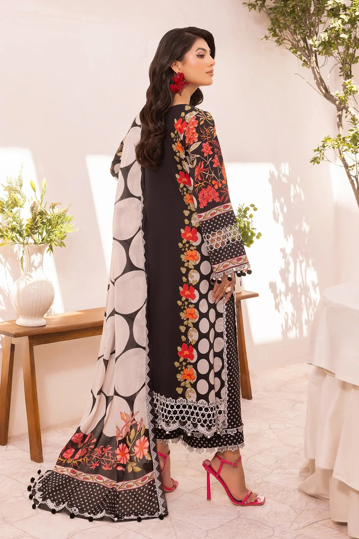 3-PC Embroidered Lawn - Image 2