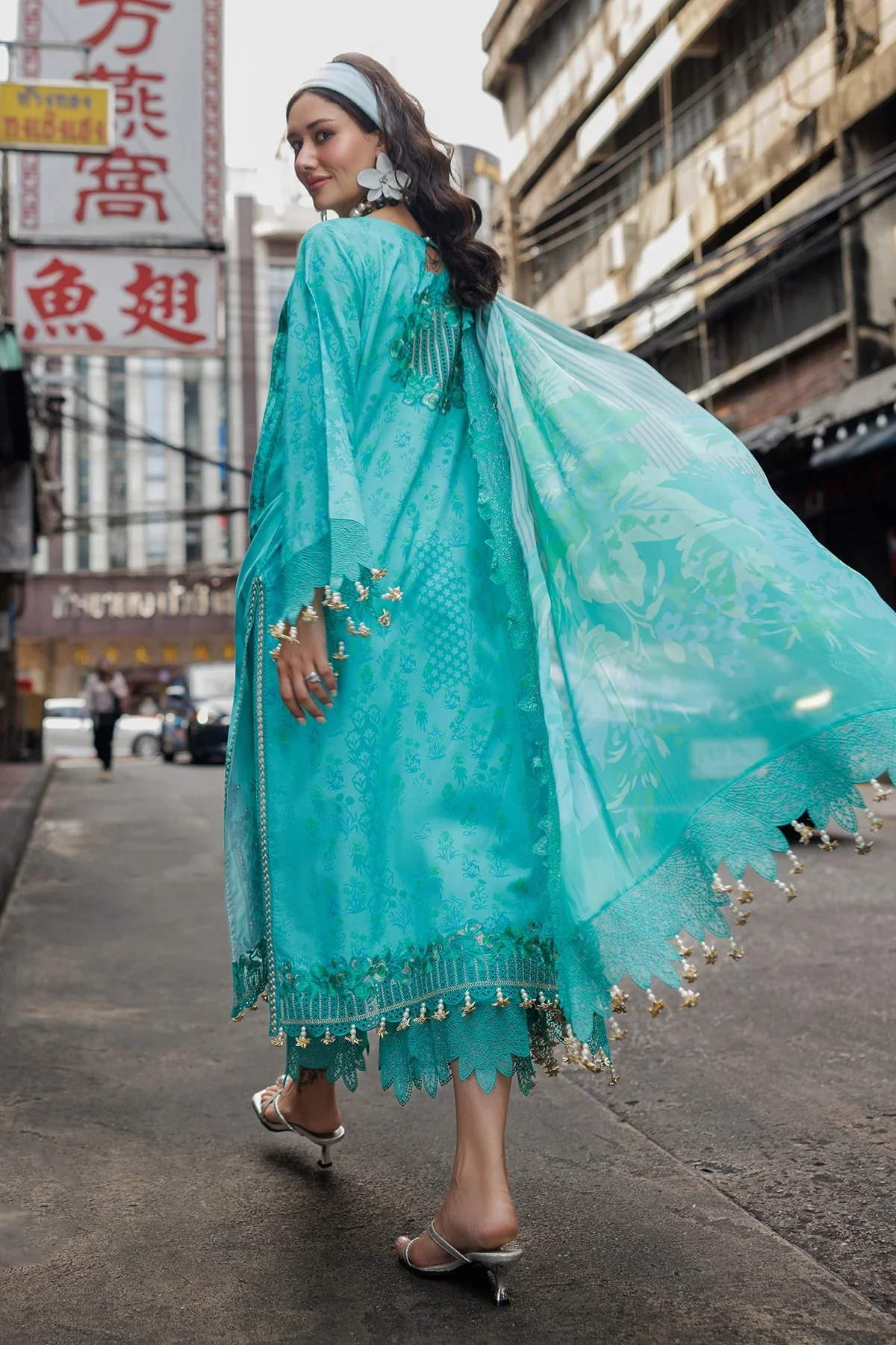 3-PC Unstitched Embroidered Lawn Collection - Image 2