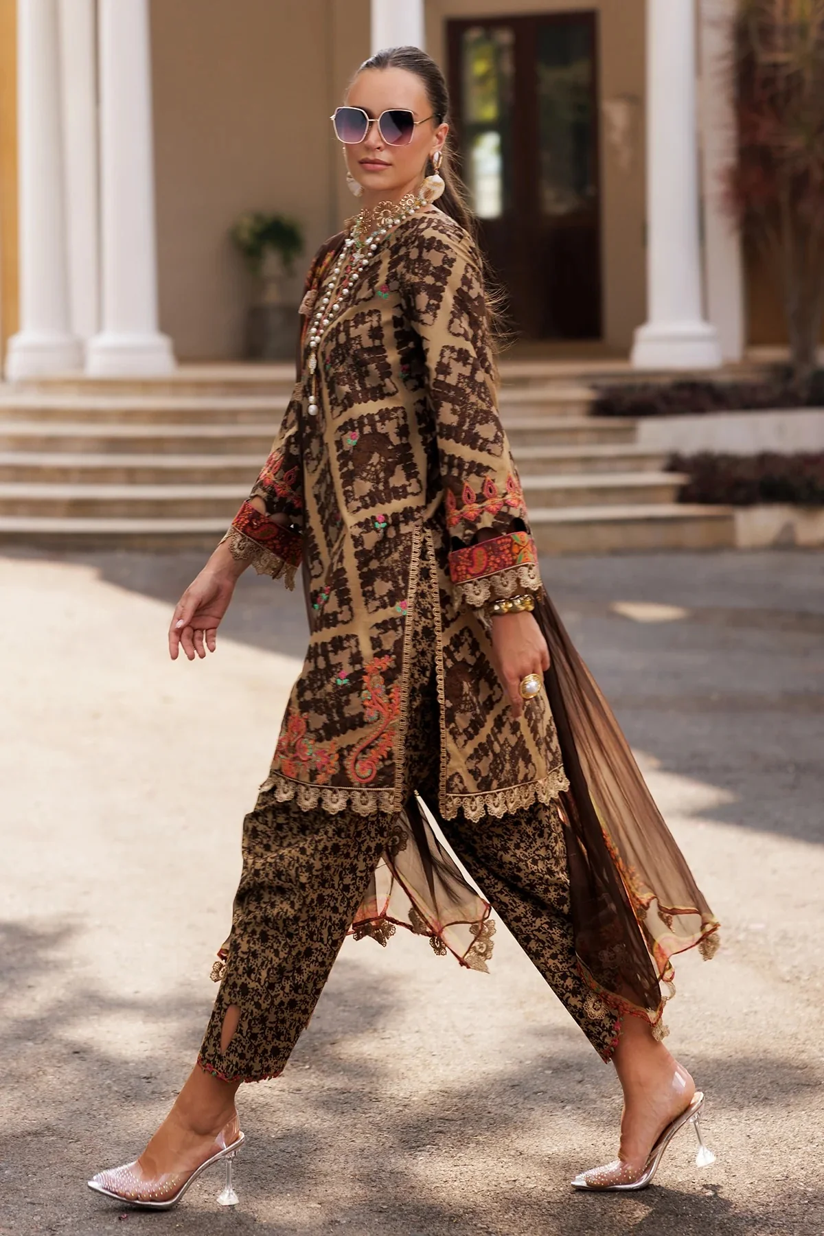 3-PC Unstitched Embroidered Lawn Collection - Image 3