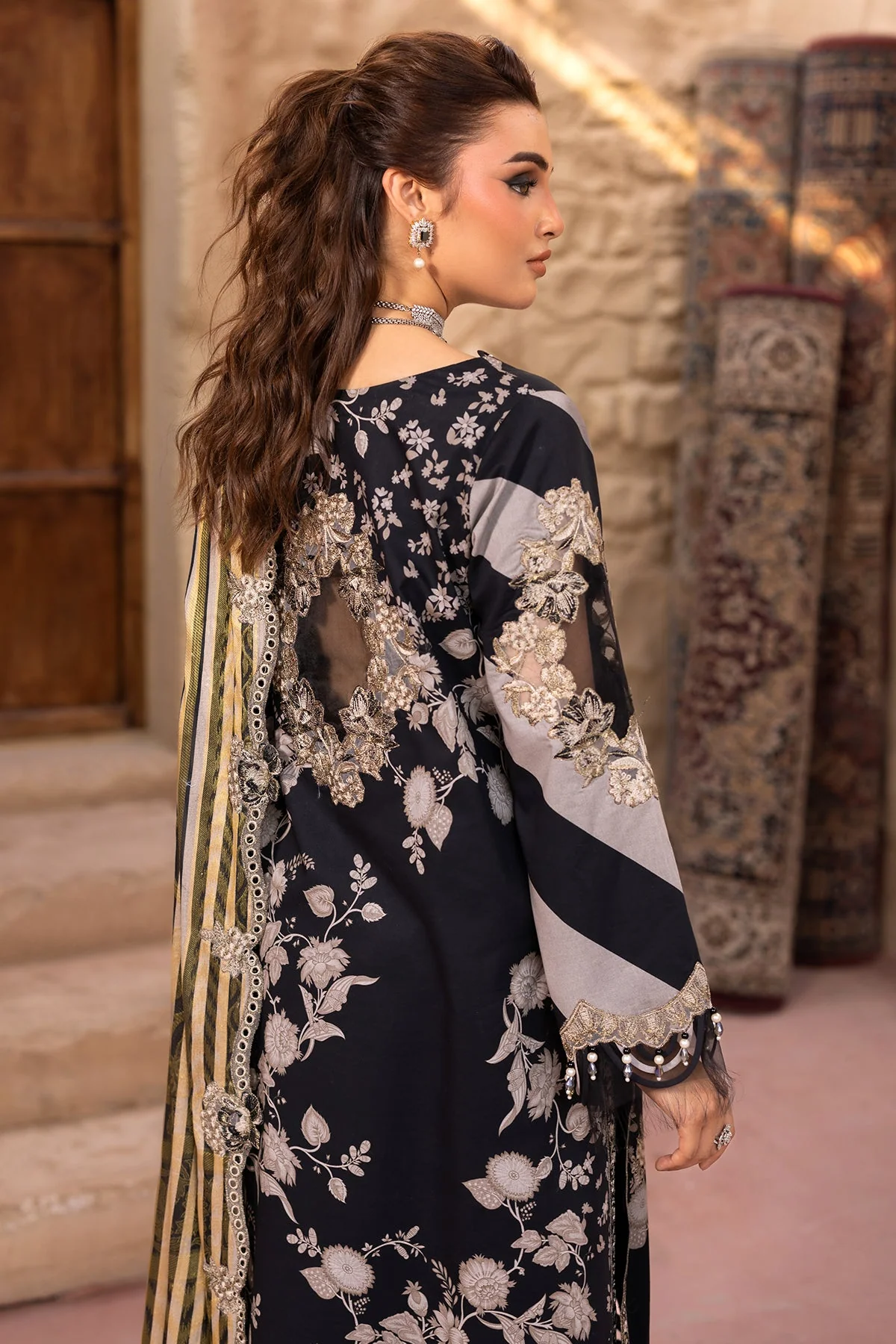 3-PC Unstitched Embroidered Lawn Collection - Image 2