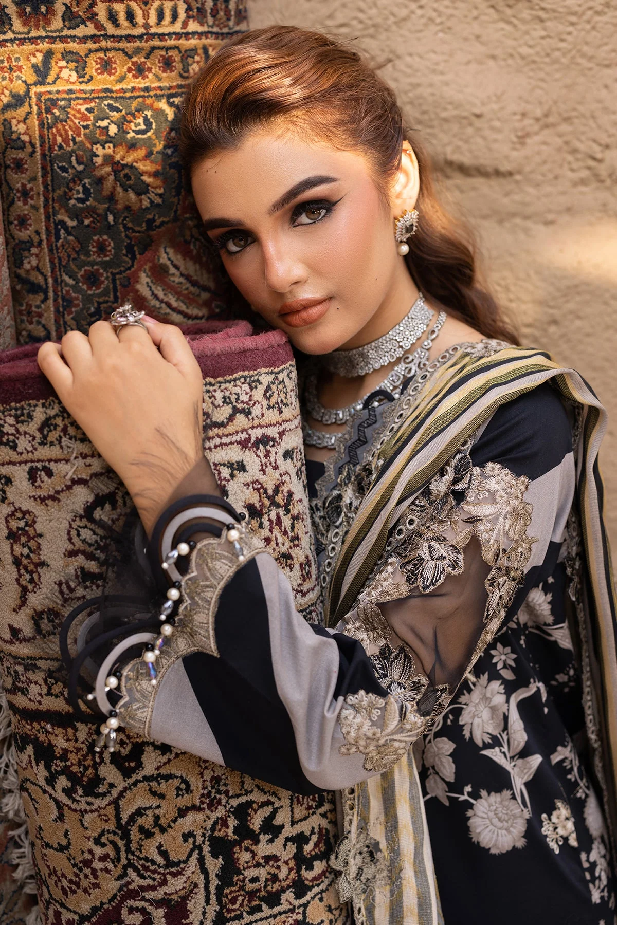 3-PC Unstitched Embroidered Lawn Collection - Image 4