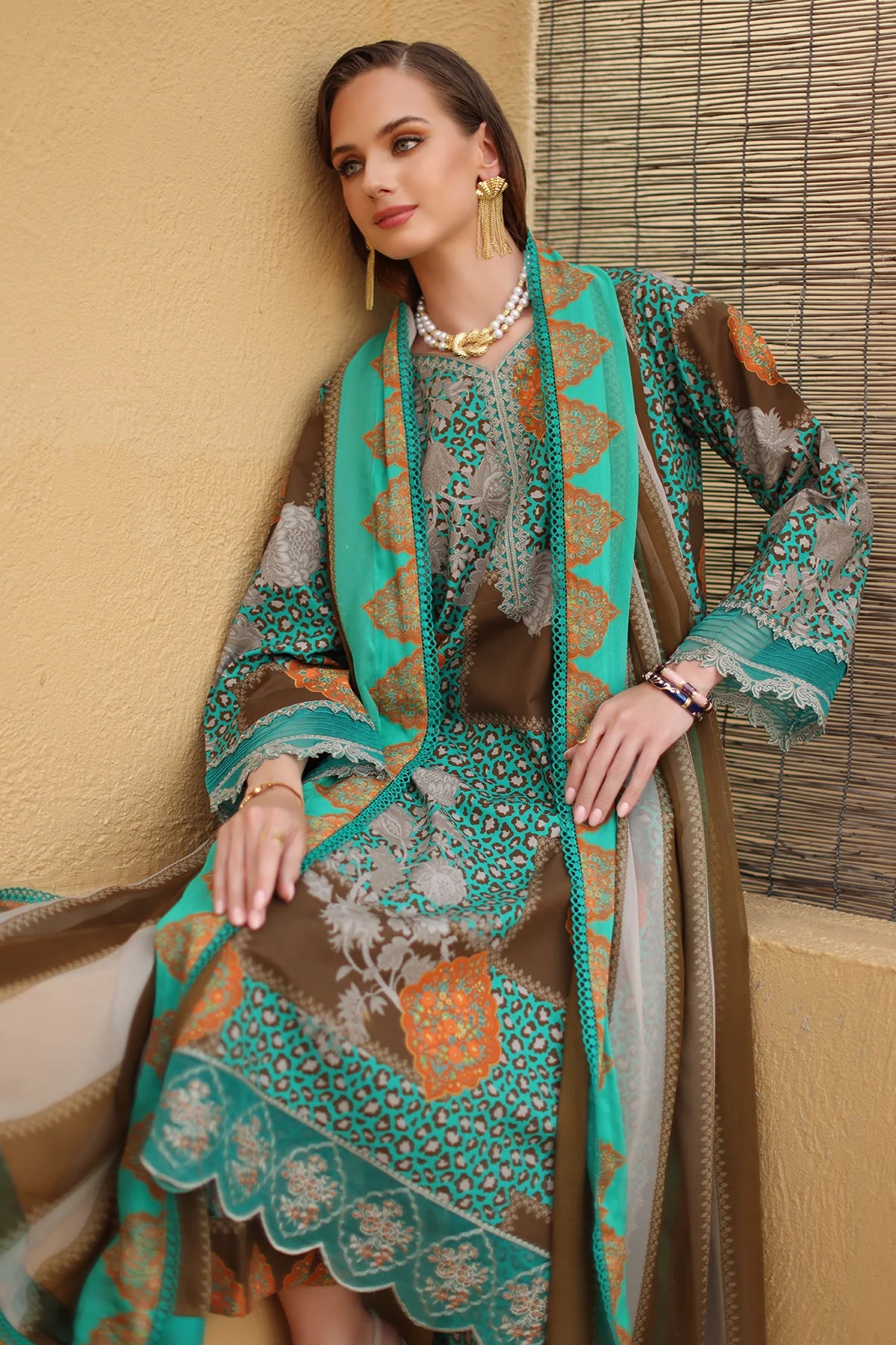 3-PC Unstitched Embroidered Lawn Collection - Image 5