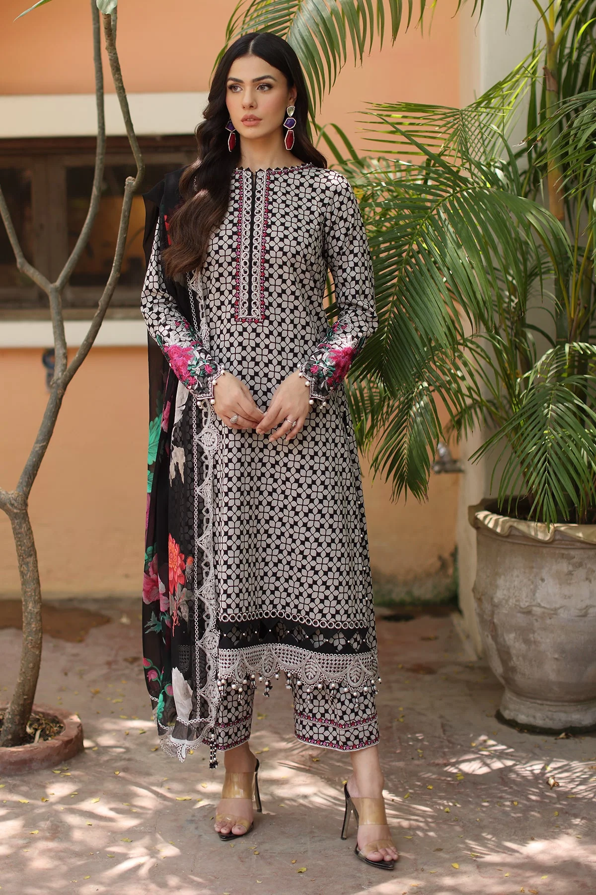 3-PC Unstitched Embroidered Lawn Collection
