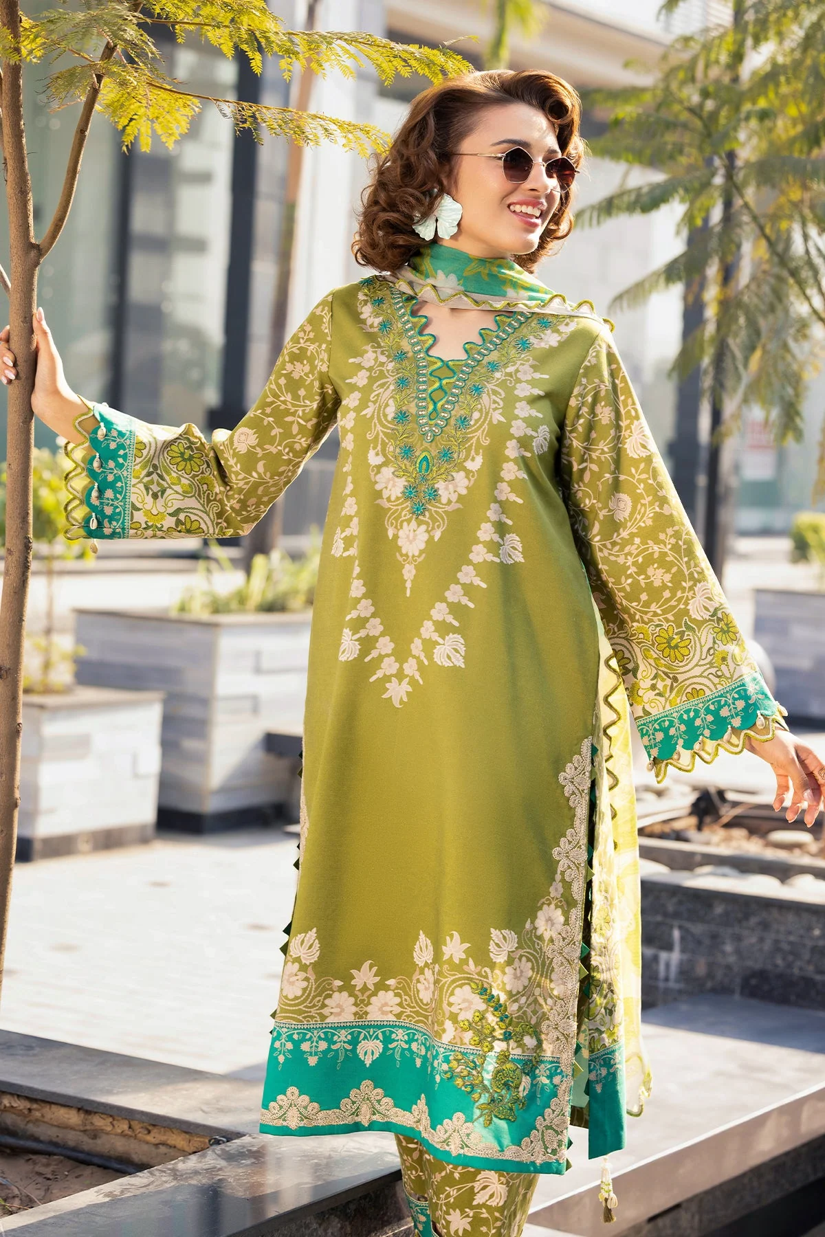 3-PC Unstitched Embroidered Lawn Collection - Image 6