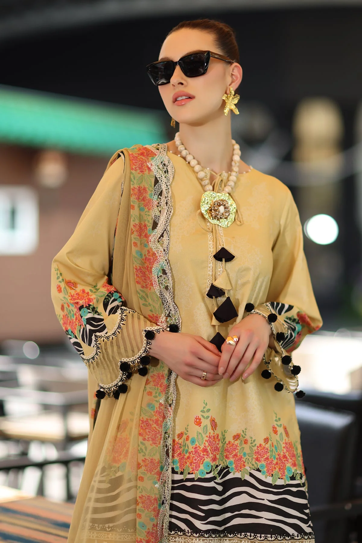 3-PC Unstitched Embroidered Lawn Collection - Image 5