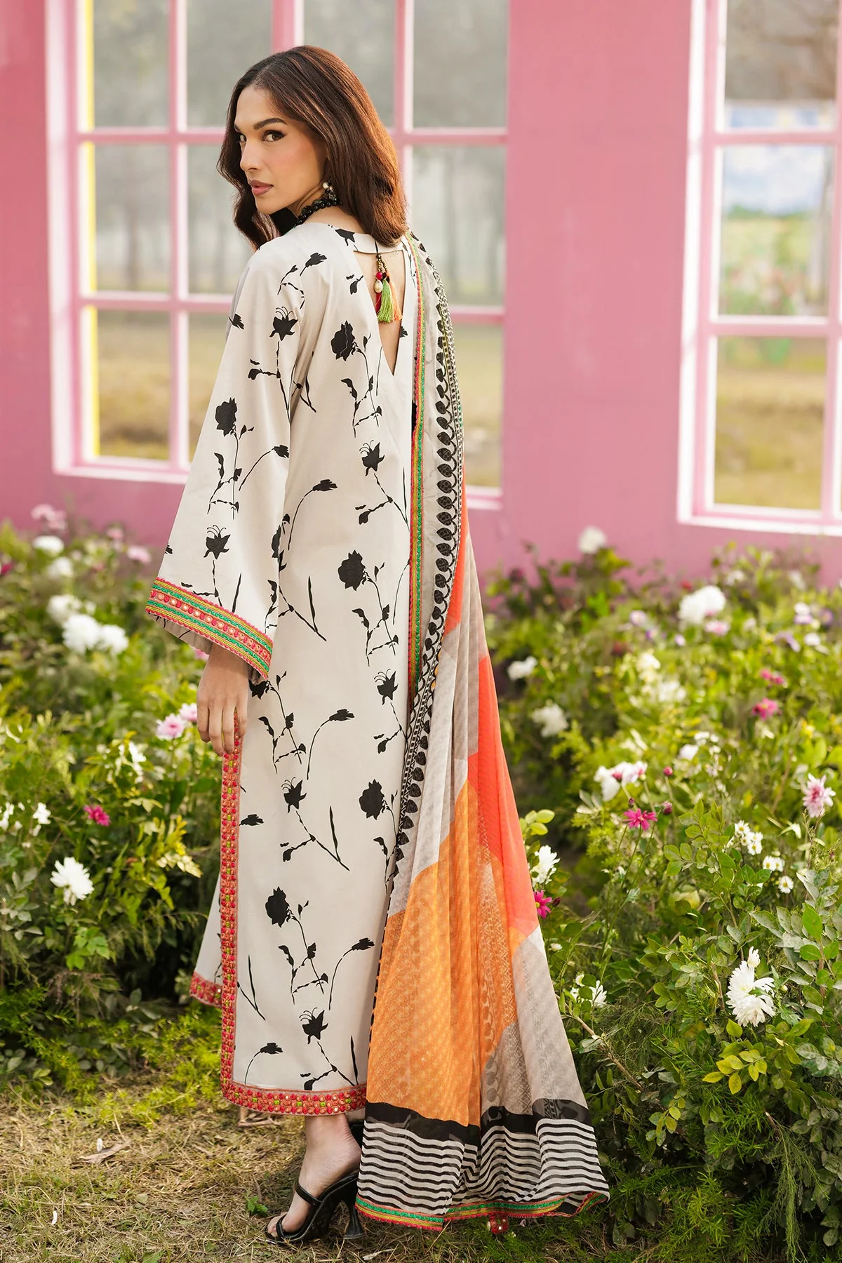 3-PC Unstitched Embroidered Lawn Collection - Image 2