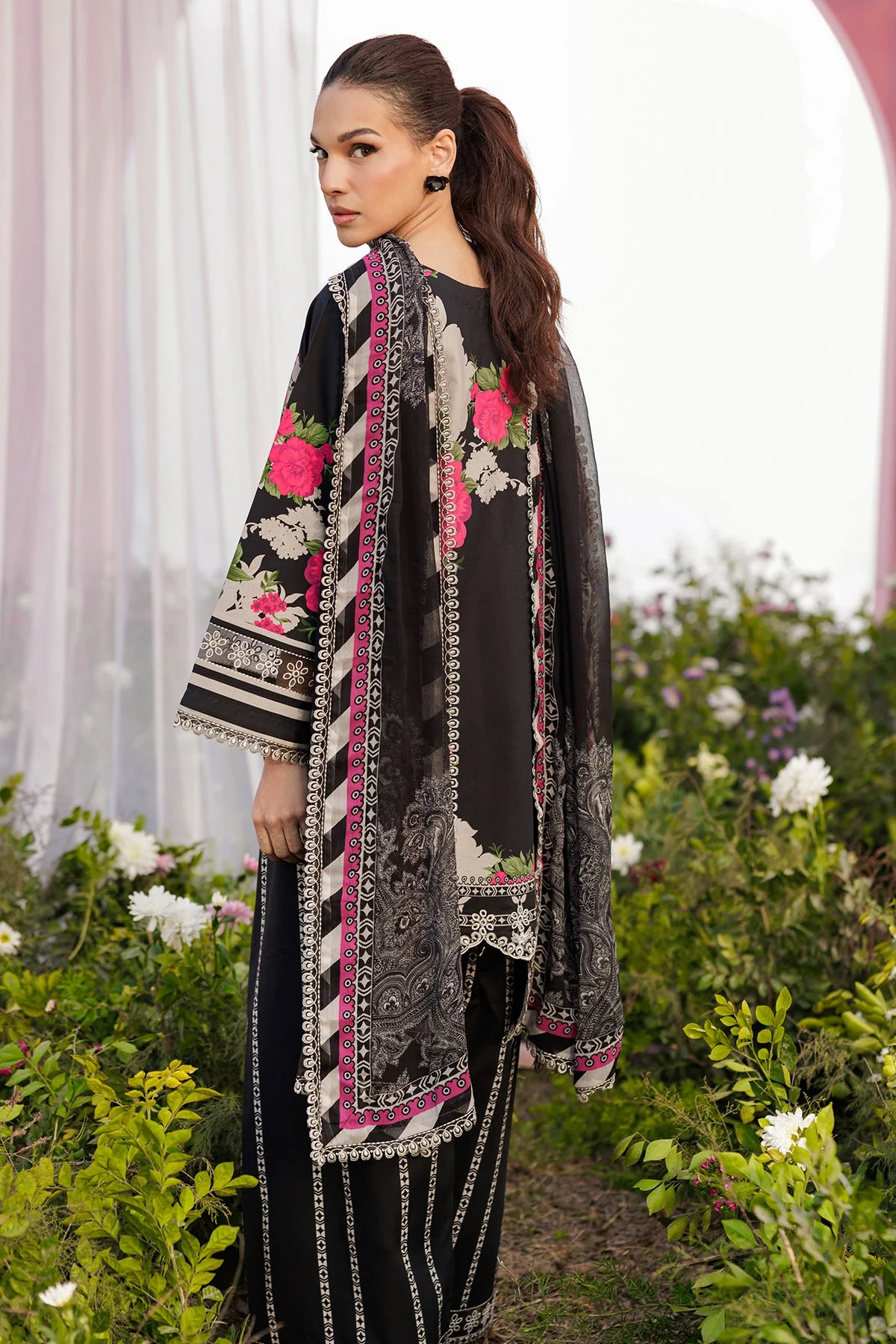 3-PC Unstitched Embroidered Lawn Collection - Image 2