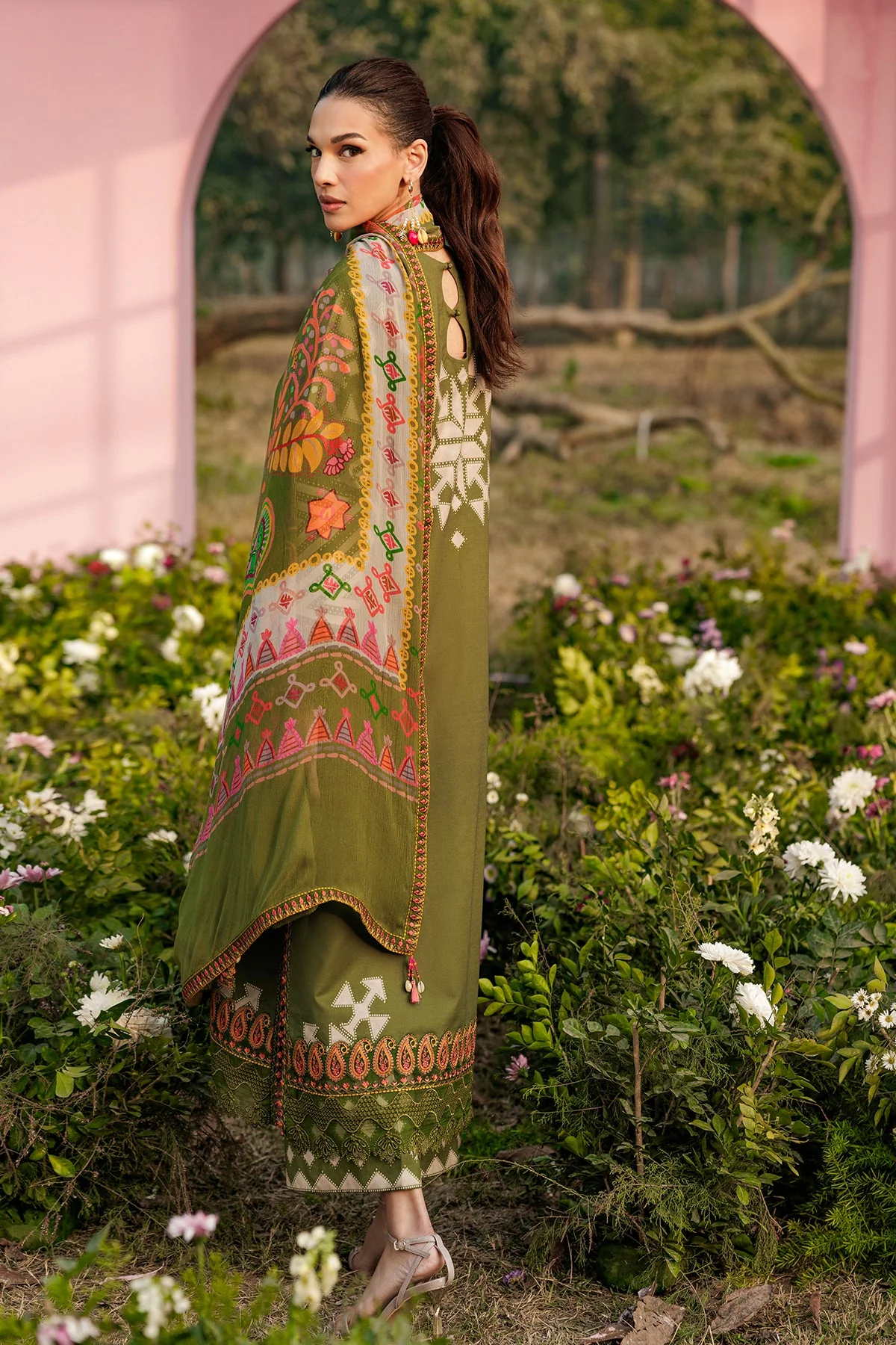 3-PC Unstitched Embroidered Lawn Collection - Image 2