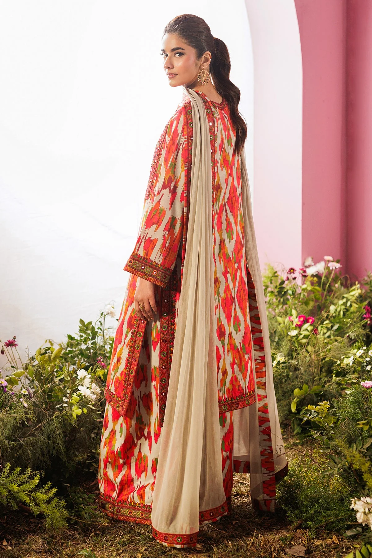 3-PC Unstitched Embroidered Lawn Collection - Image 2