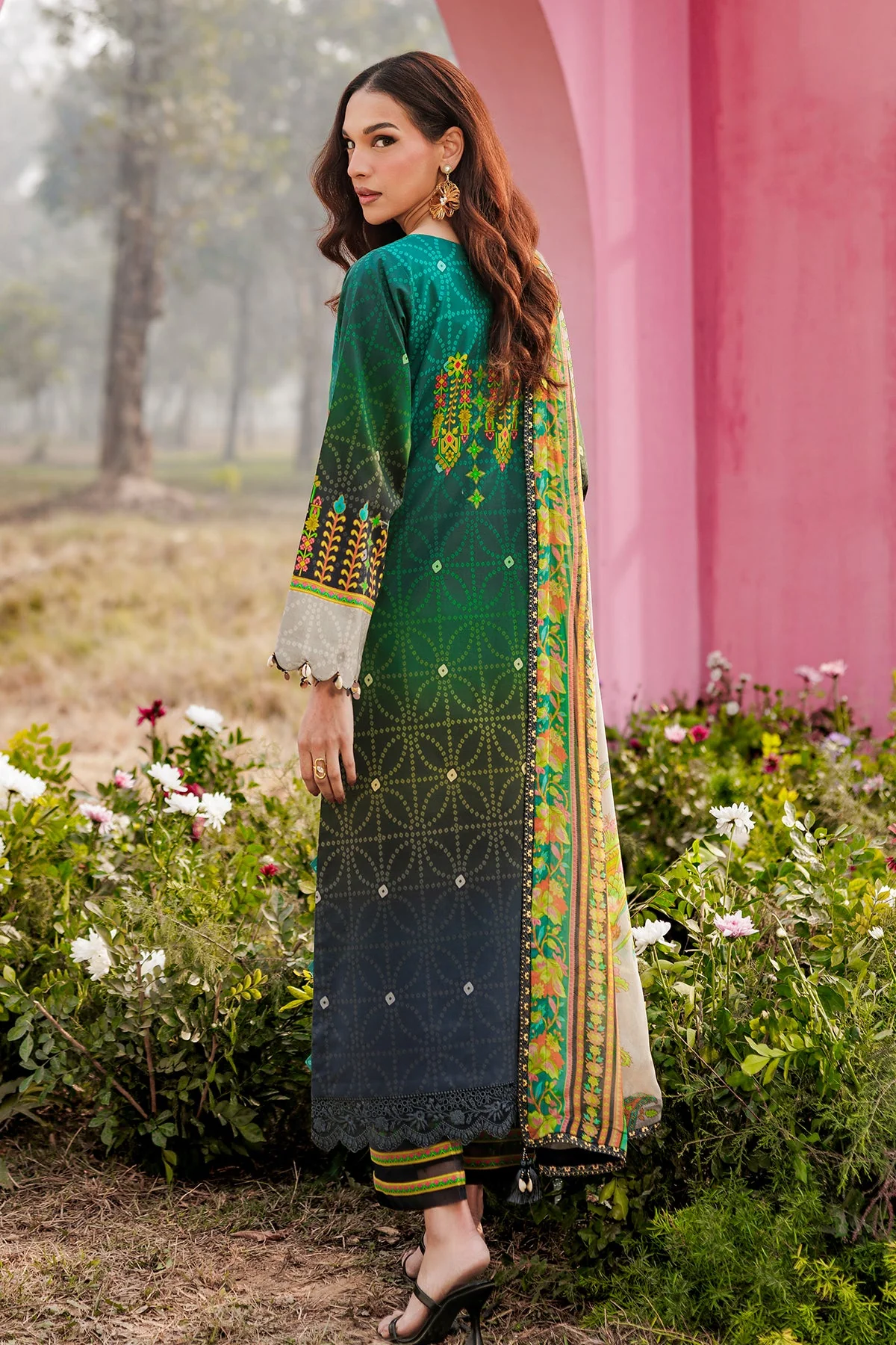 3-PC Unstitched Embroidered Lawn Collection - Image 2