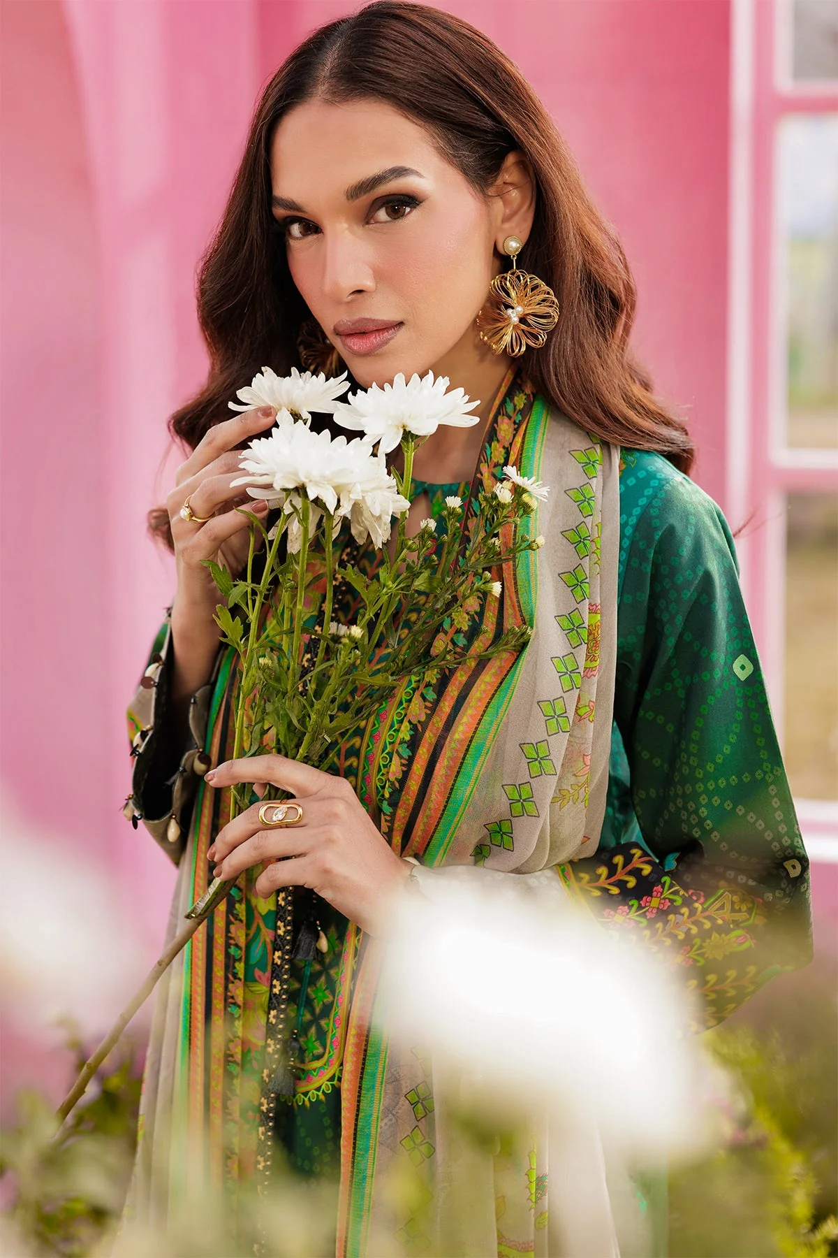 3-PC Unstitched Embroidered Lawn Collection - Image 3