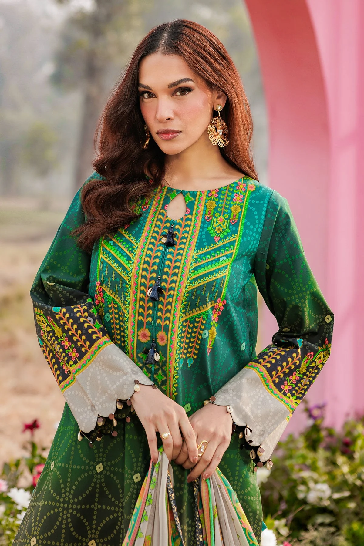 3-PC Unstitched Embroidered Lawn Collection - Image 5