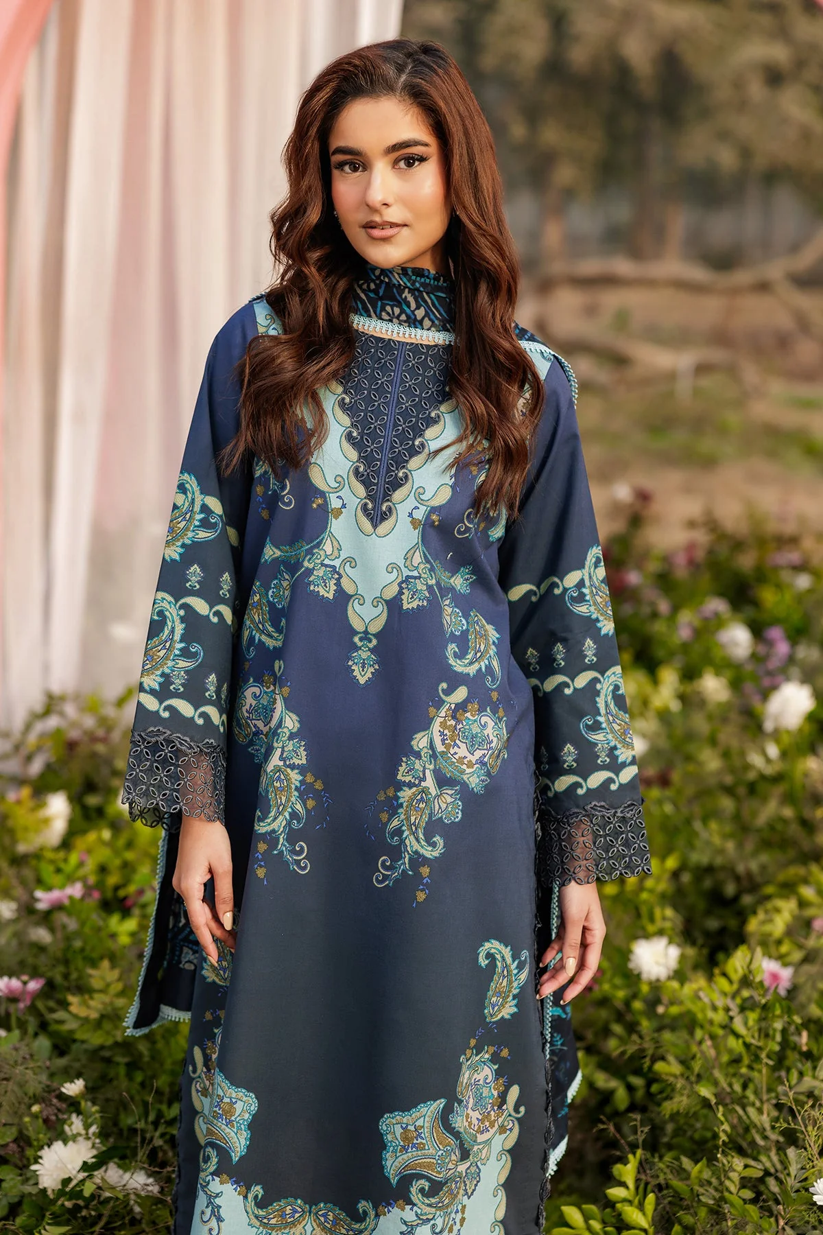 3-PC Unstitched Embroidered Lawn Collection - Image 6